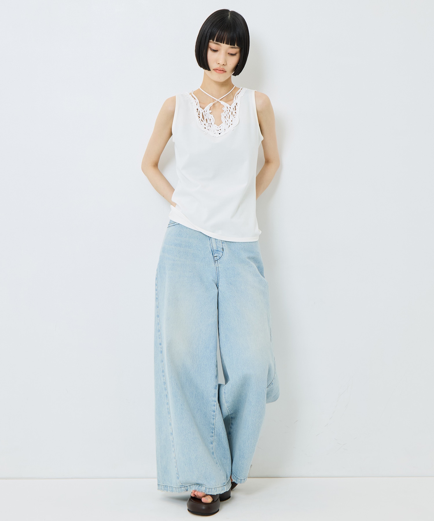 別注embroiddered tops MURRAL