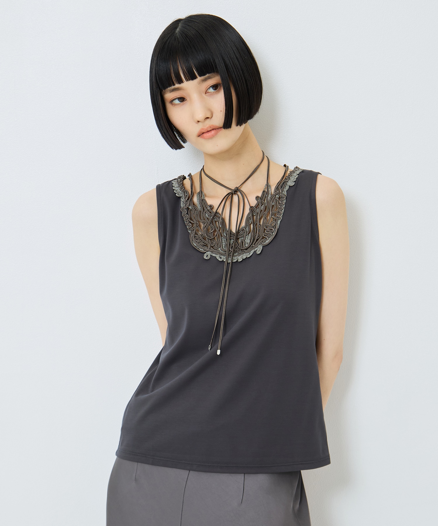 別注embroiddered tops MURRAL