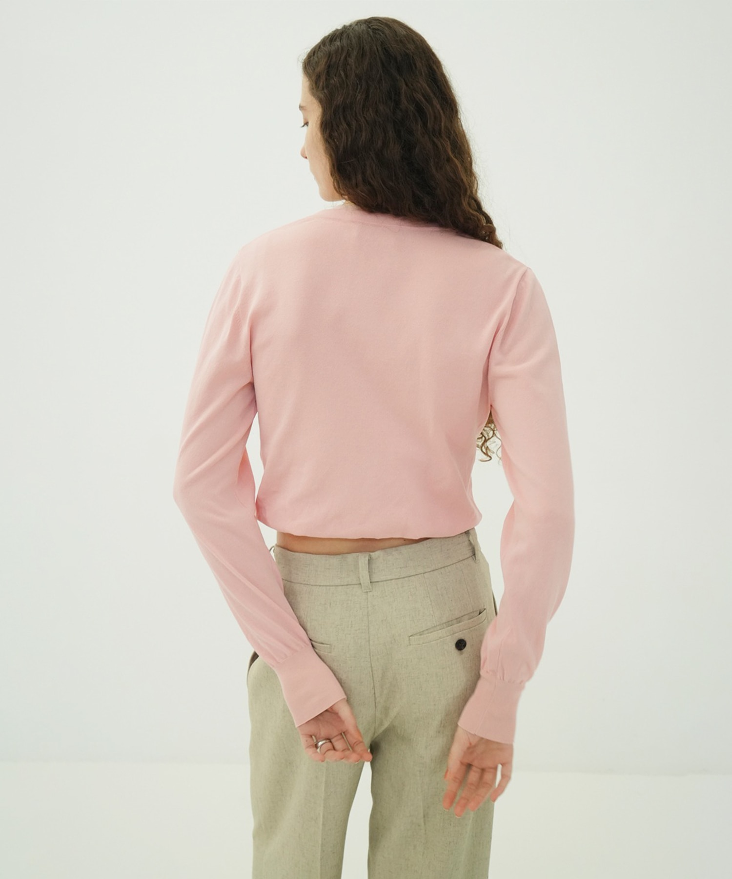 W LAYERED KNIT CARDIGAN CLANE