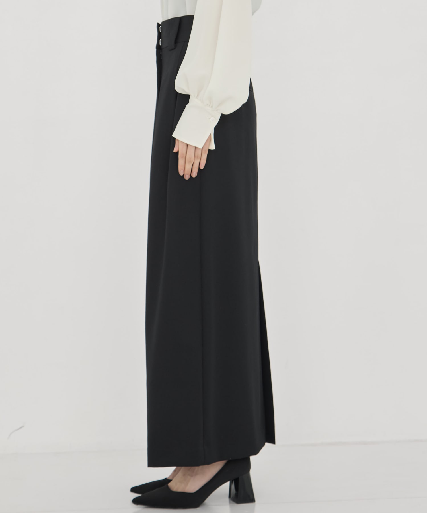 BLACK FORMAL HIGH WAIST SKIRT CINOH