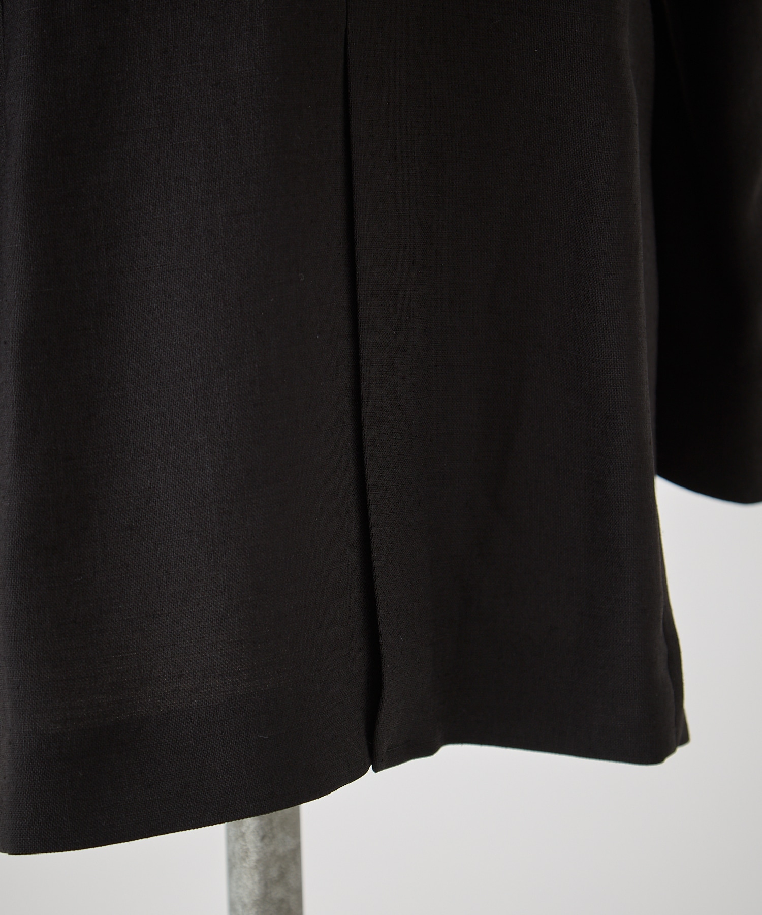 Triacetate Polyester Collarless Jacket Mame Kurogouchi