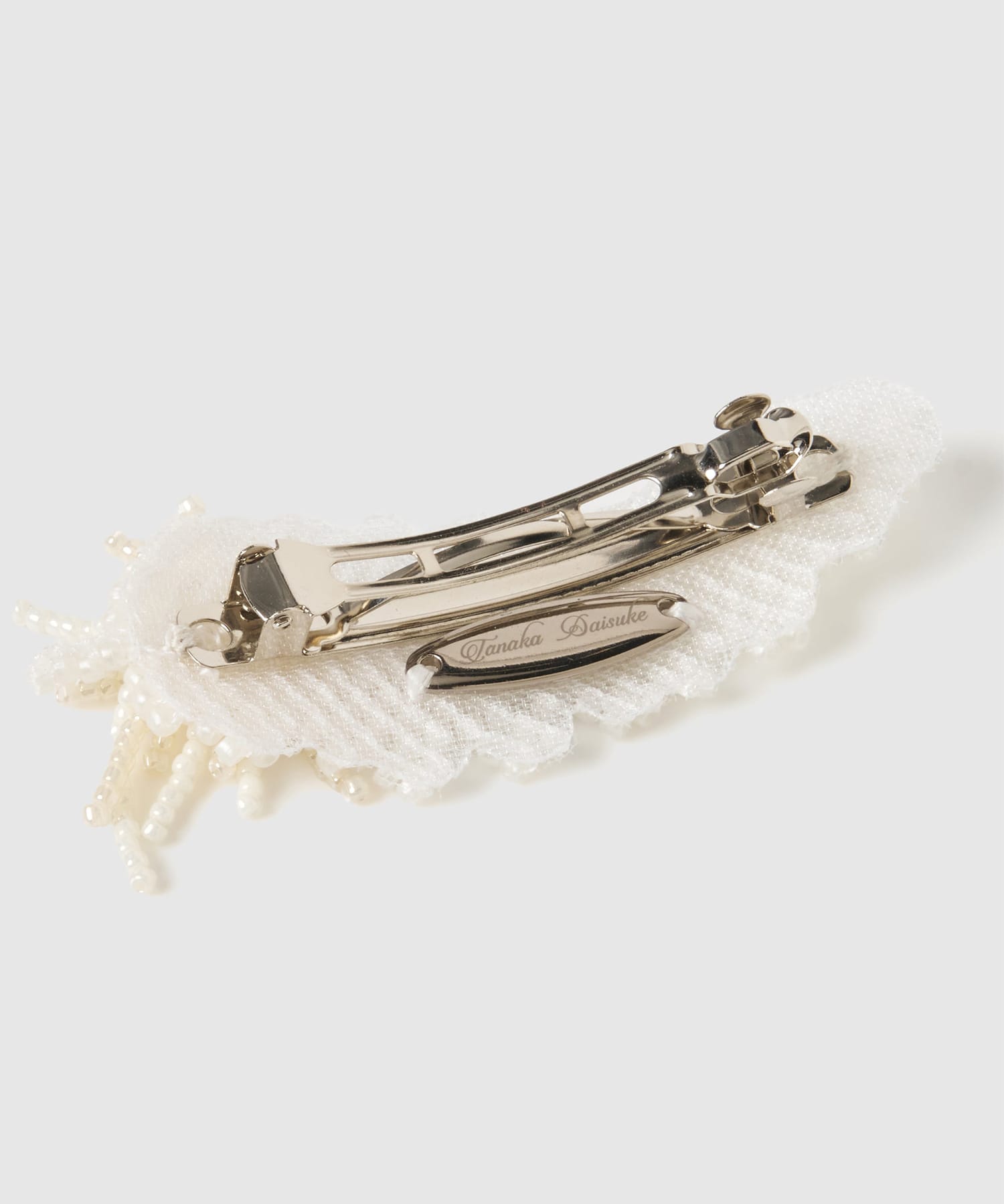 feather beads barrette (right) tanakadaisuke