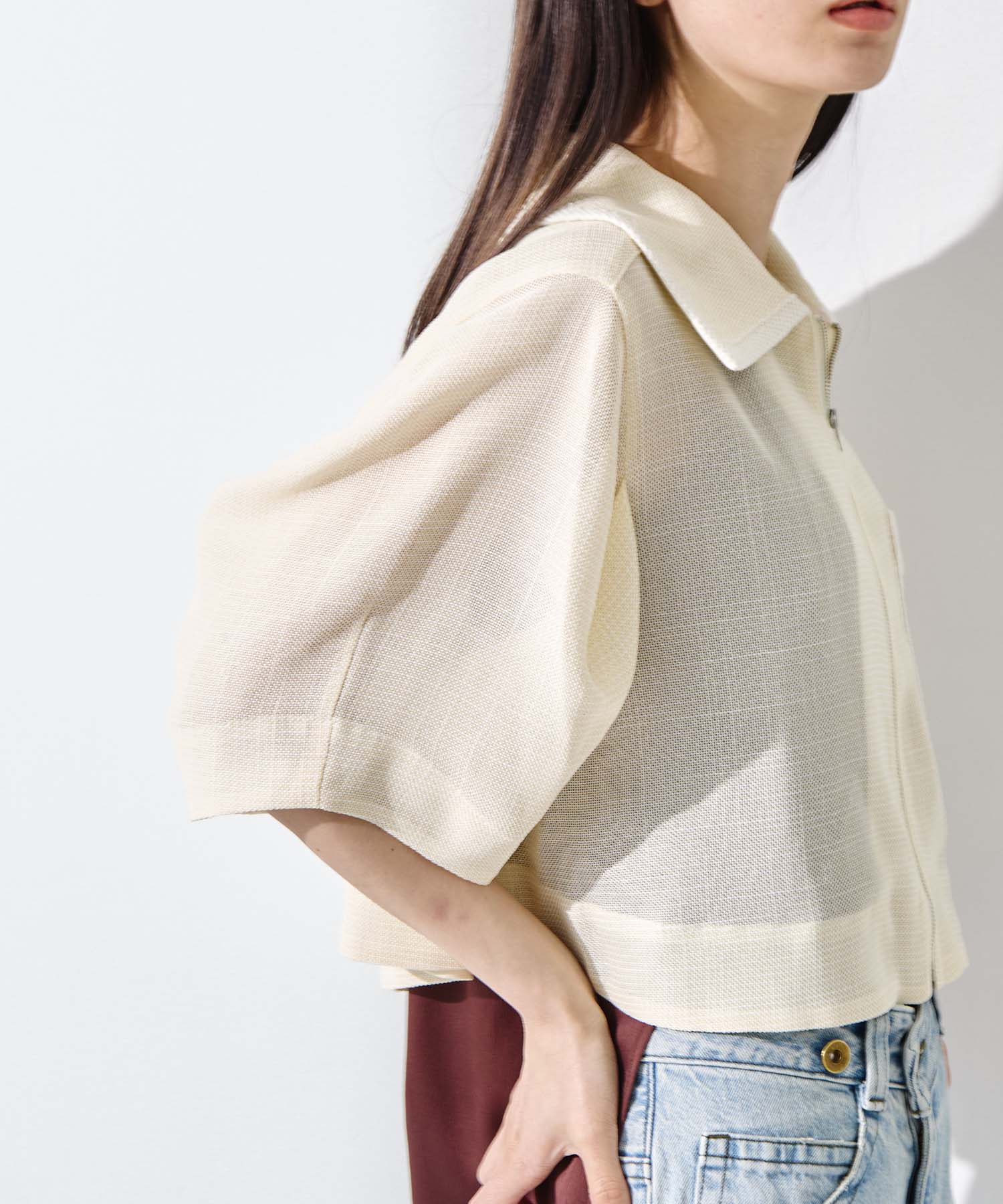 Washable Mesh Shirt Blouson STUDIOUS