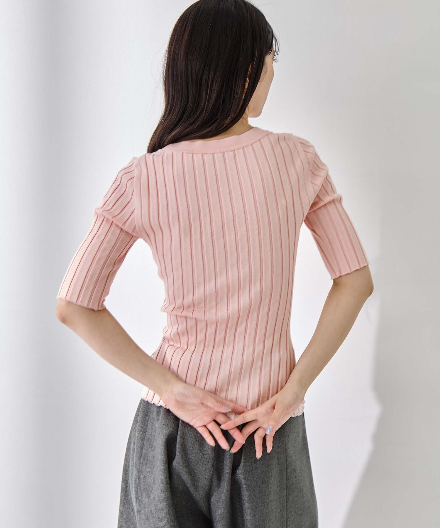 Silk Viscose Wide Rib Cardigan STUDIOUS