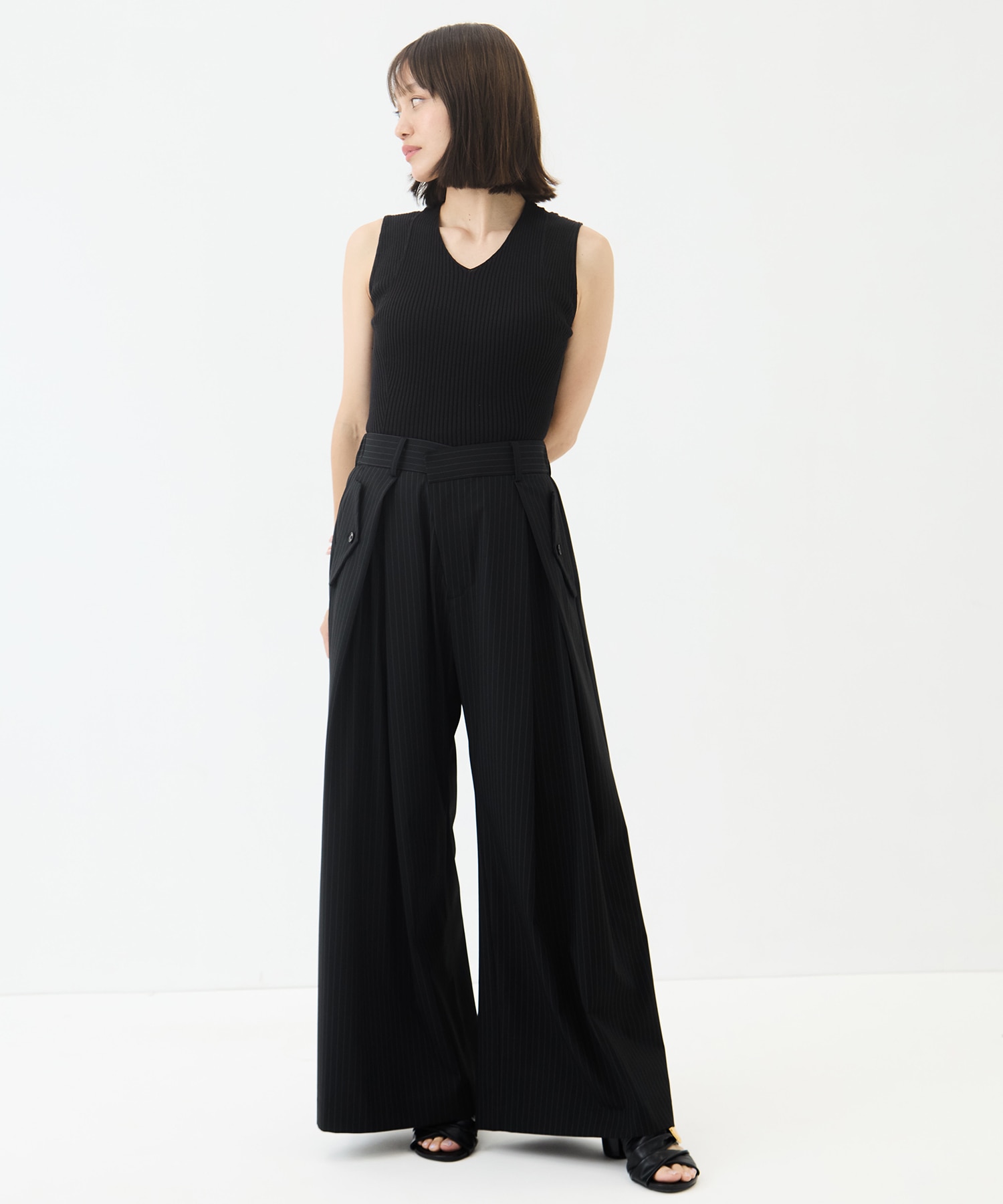 Flap Cargo Wide Pants STUDIOUS