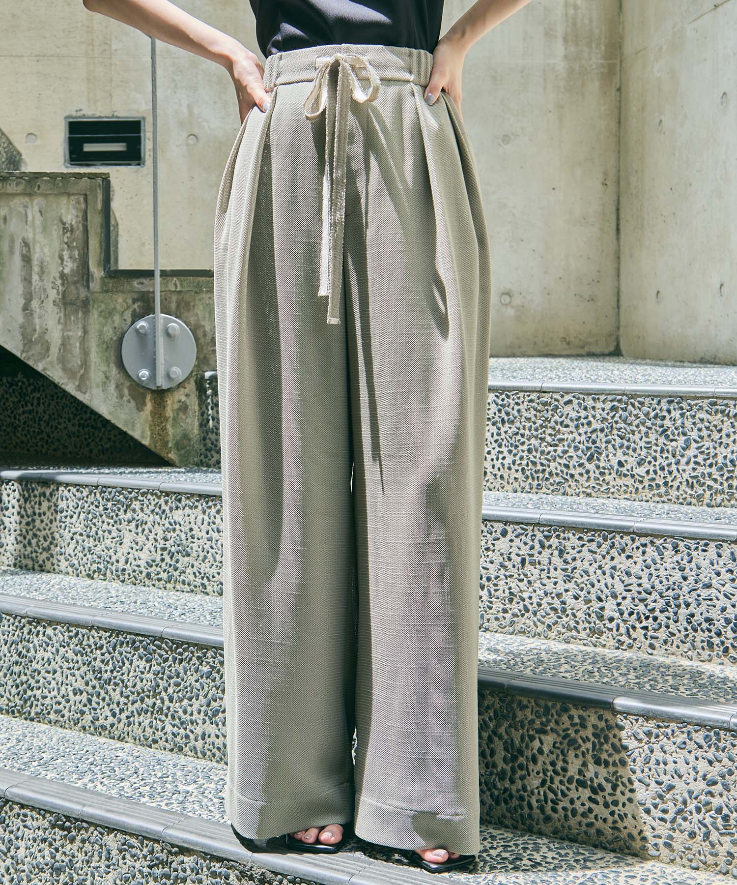 Washable Mesh Relax Trousers STUDIOUS