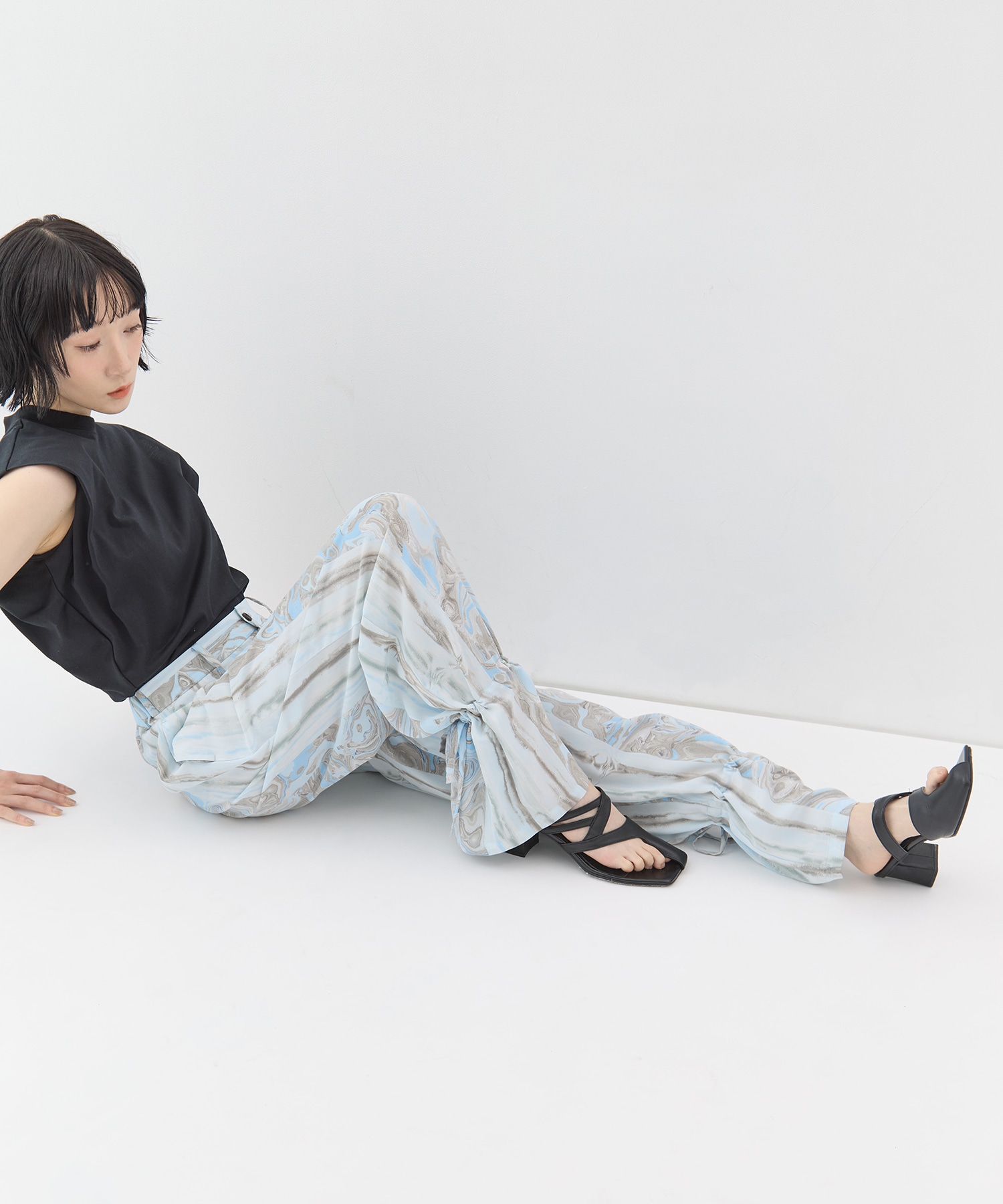 別注マーブルパンツ Dessin de mode