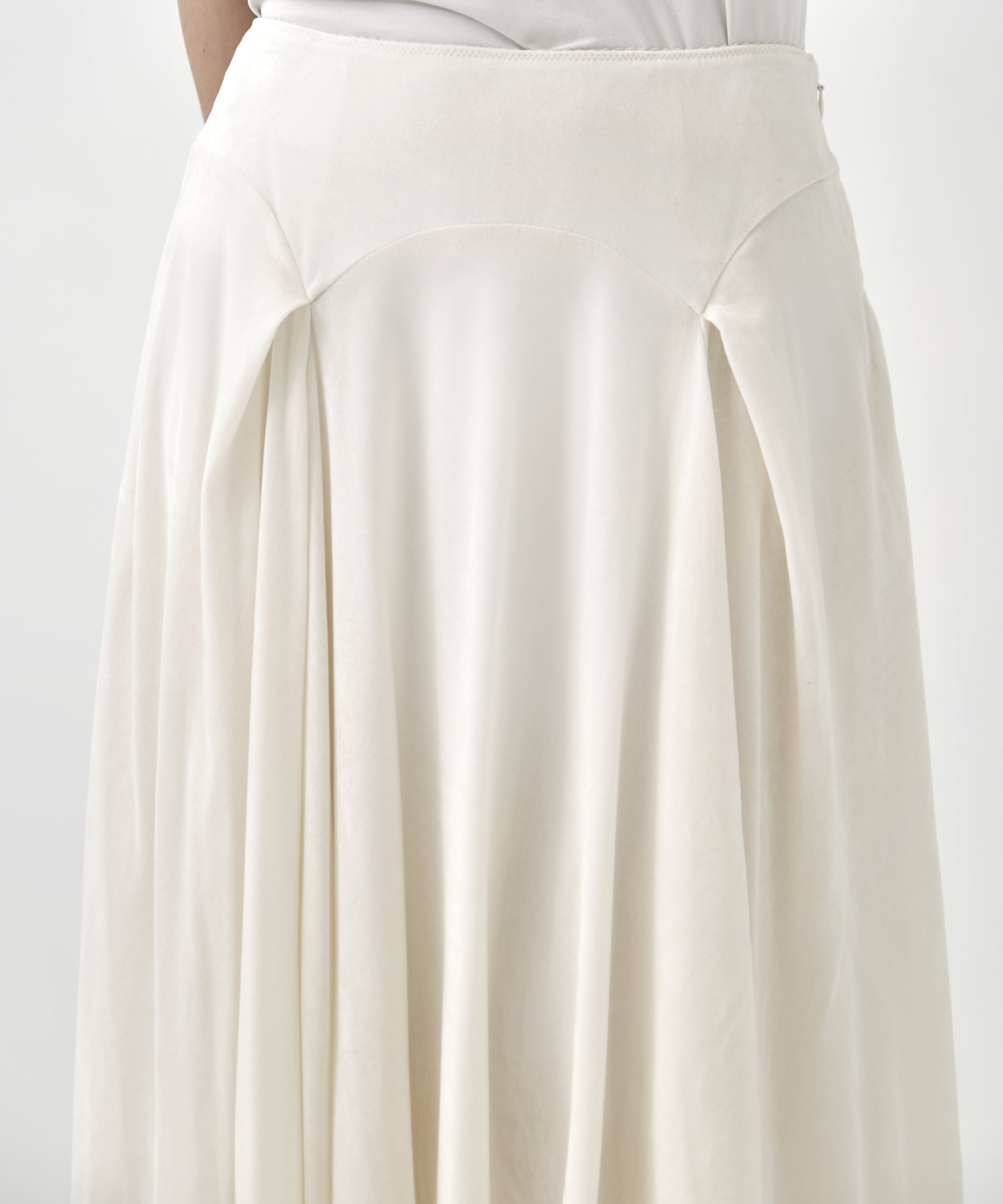 VELVET TULLE GATHERED SKIRT FETICO