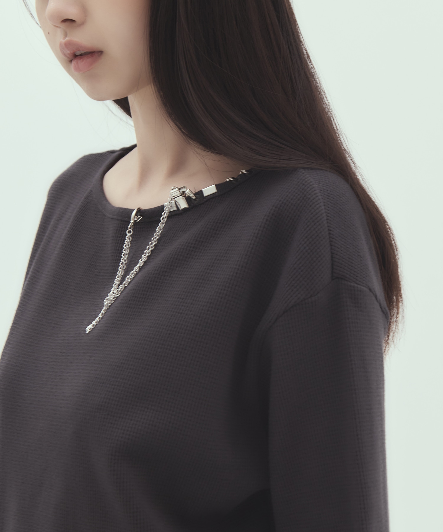 body piercing long sleeve　pullover tanakadaisuke