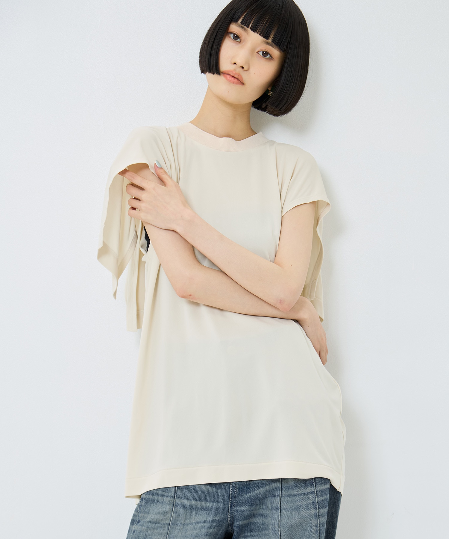 High twist smooth jersey tops TOGA