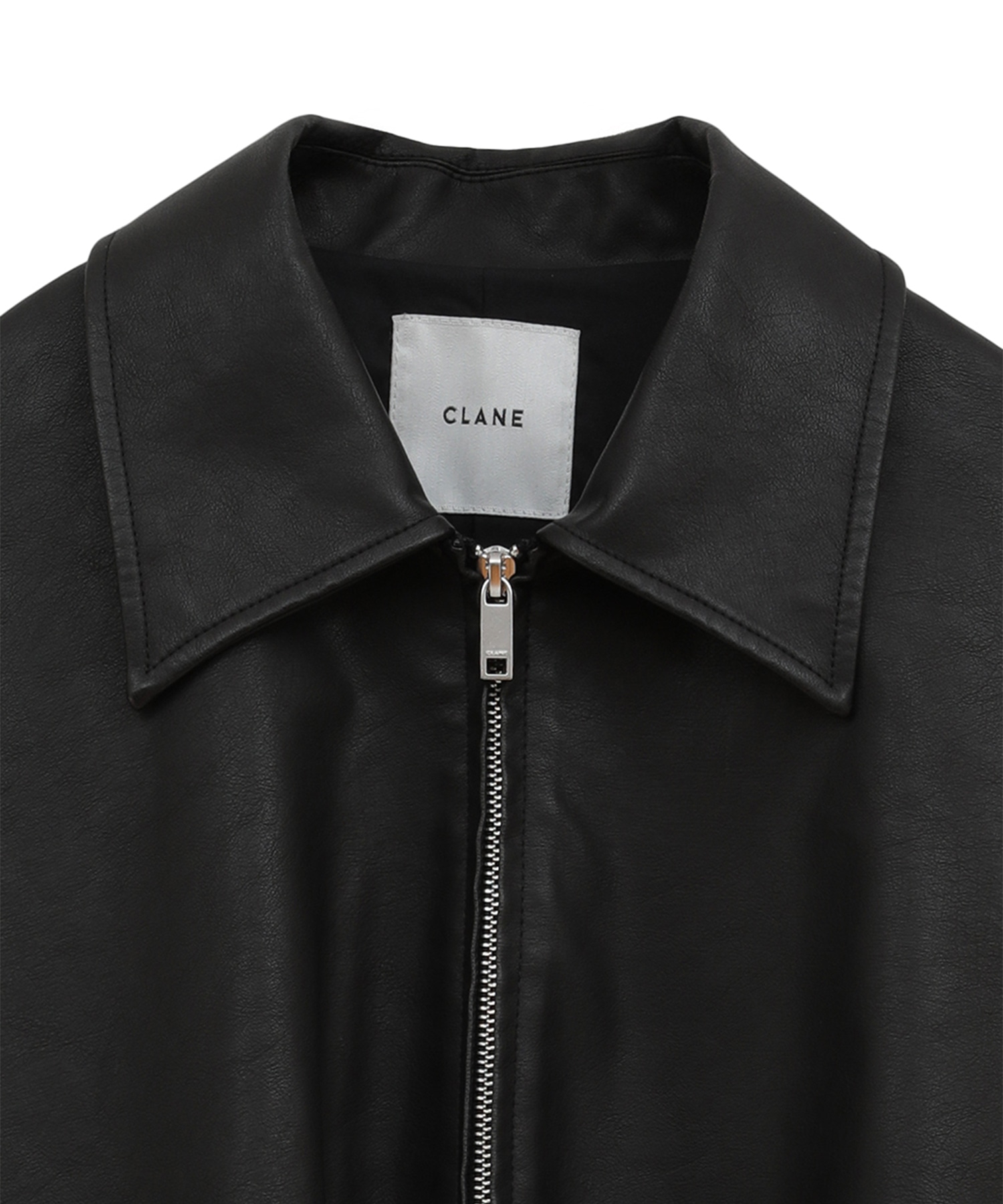 別注 FAKE LEATHER BALLOON JACKET CLANE