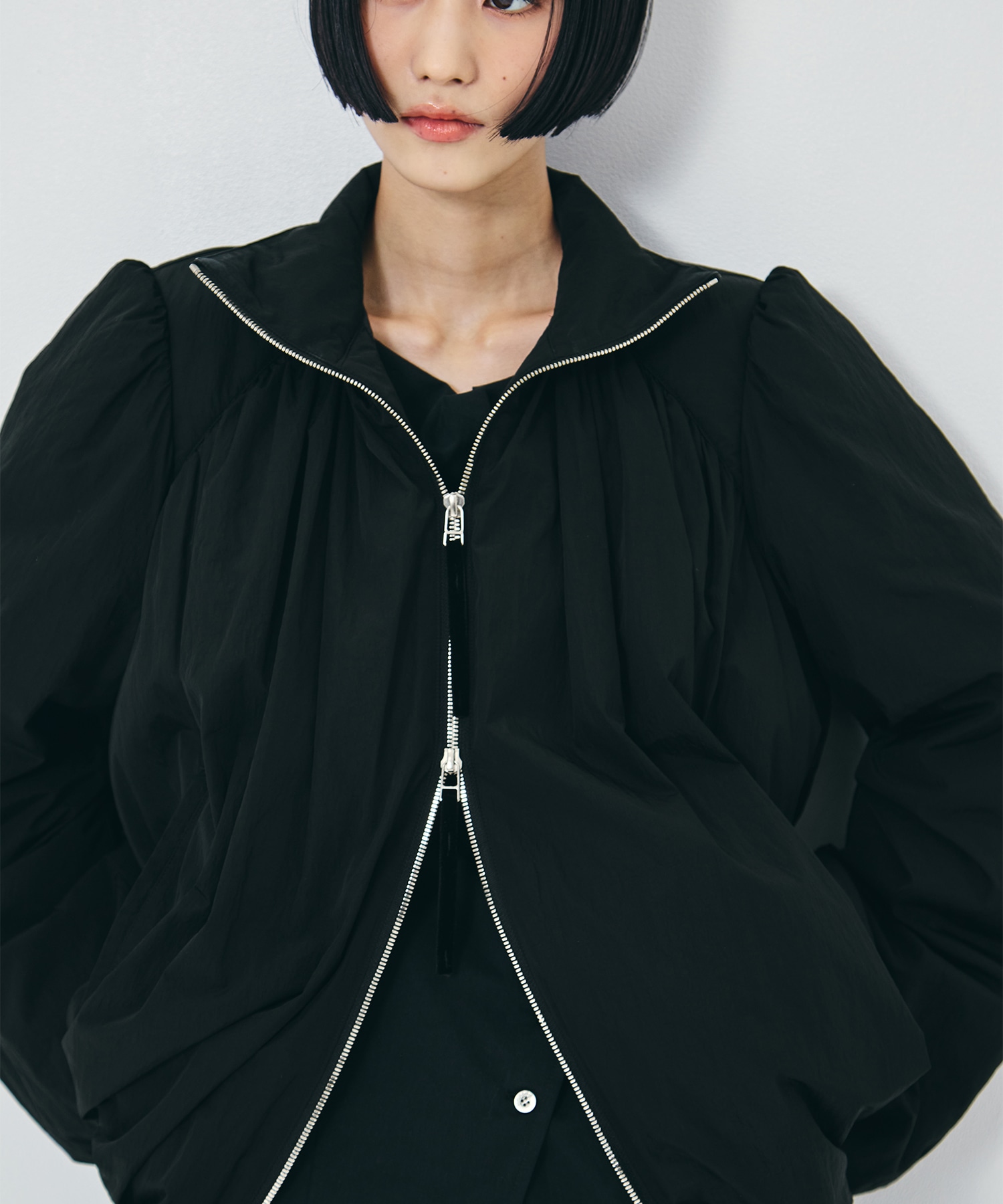 GATHERED PADDED BLOUSON FETICO