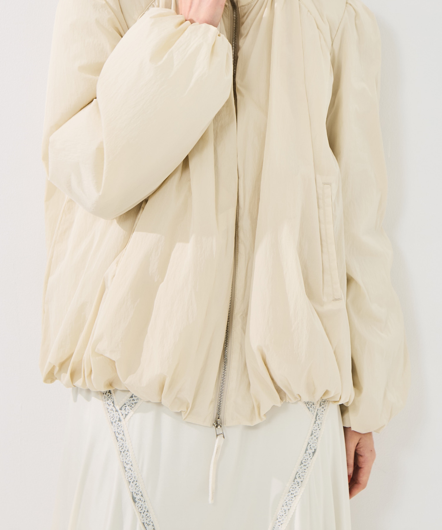 GATHERED PADDED BLOUSON FETICO