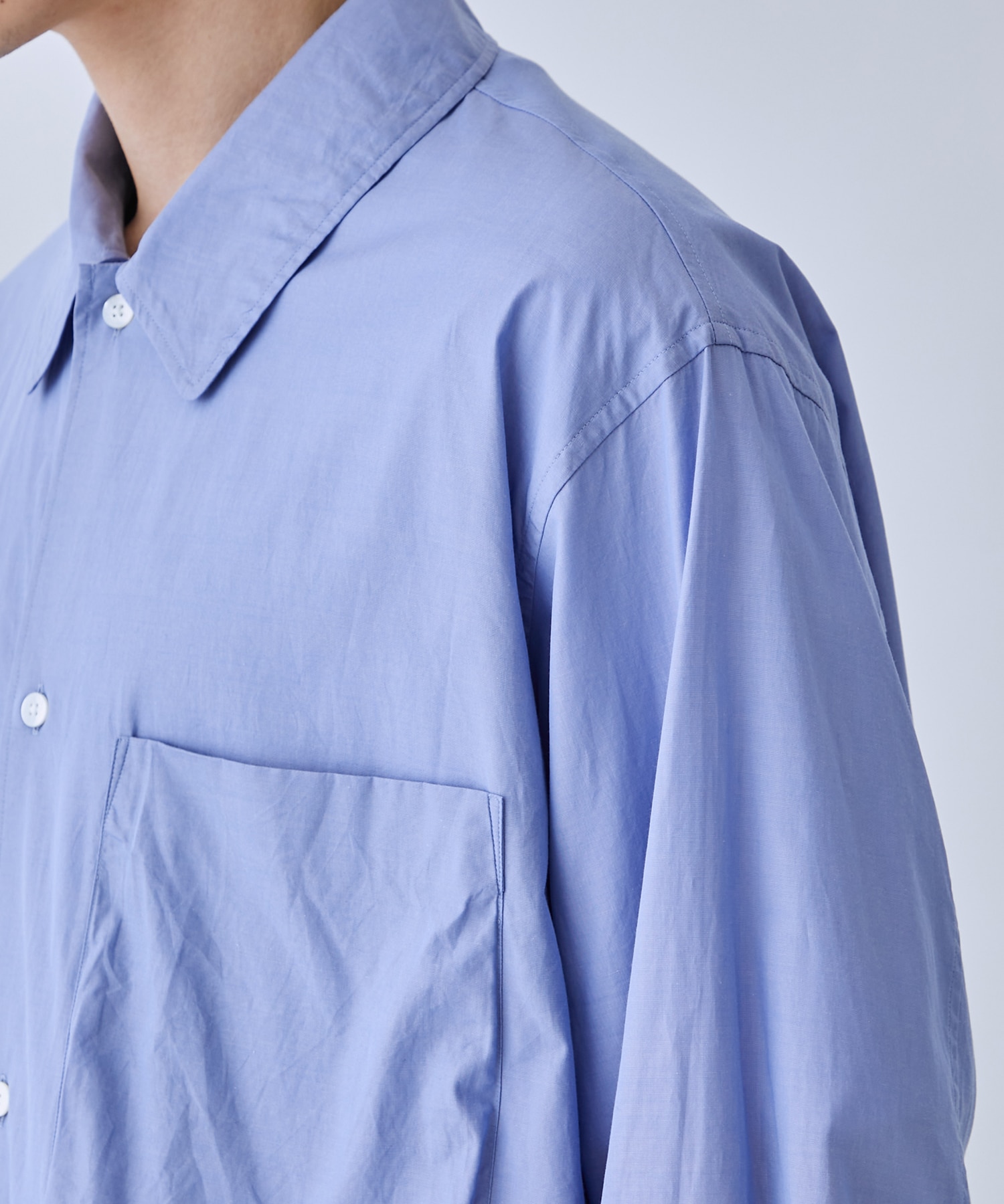 Chambray Gusset PKT Shirt blurhms