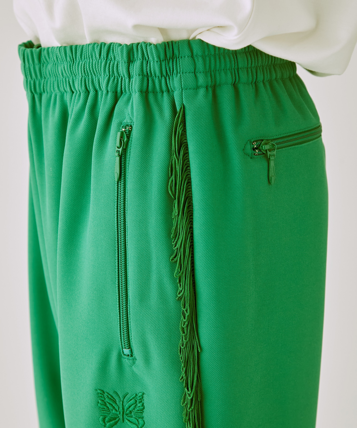 Fringe Boot-Cut Track Pant - Poly Kersey NEEDLES