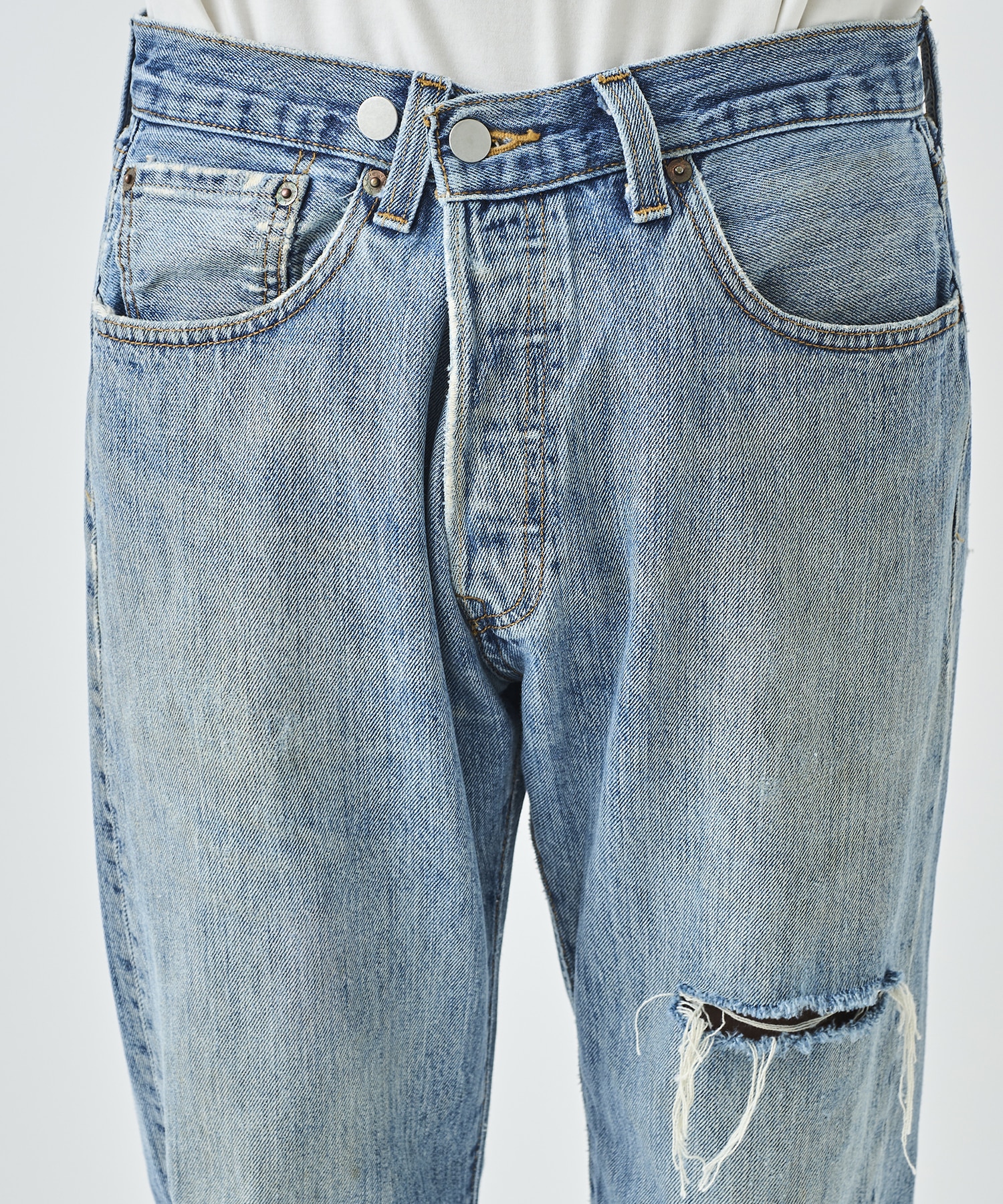 x  Vintage Levis Detachable Card Case Damage Denim BASICKS