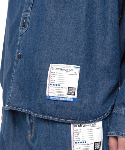 COTTON TENCEL DENIM WORK LS SHIRTS in・stru(men-tal)
