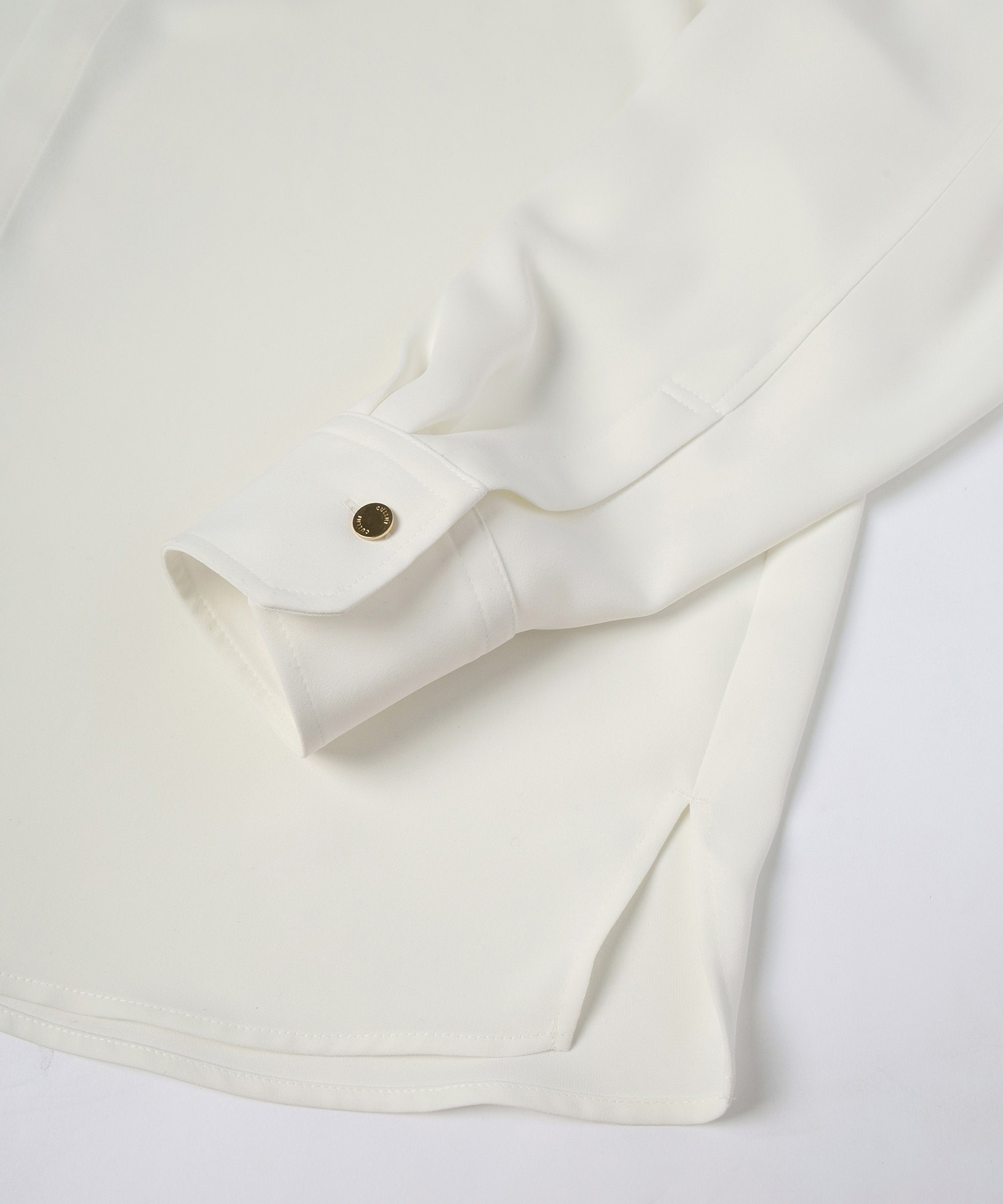 Double Cloth Chin Tab Long Sleeve Shirt CULLNI