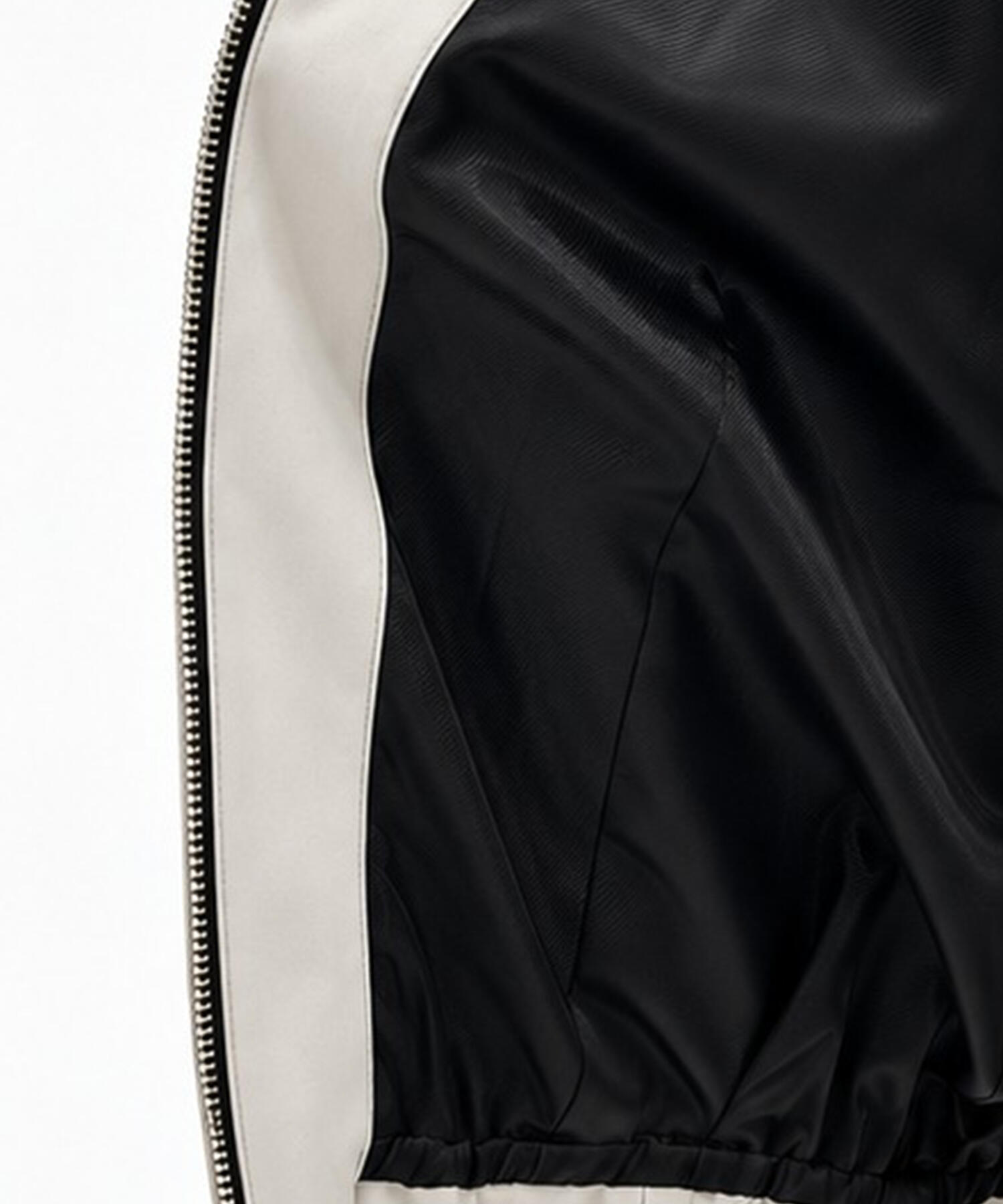 Leather collar Balloon Blouson STUDIOUS