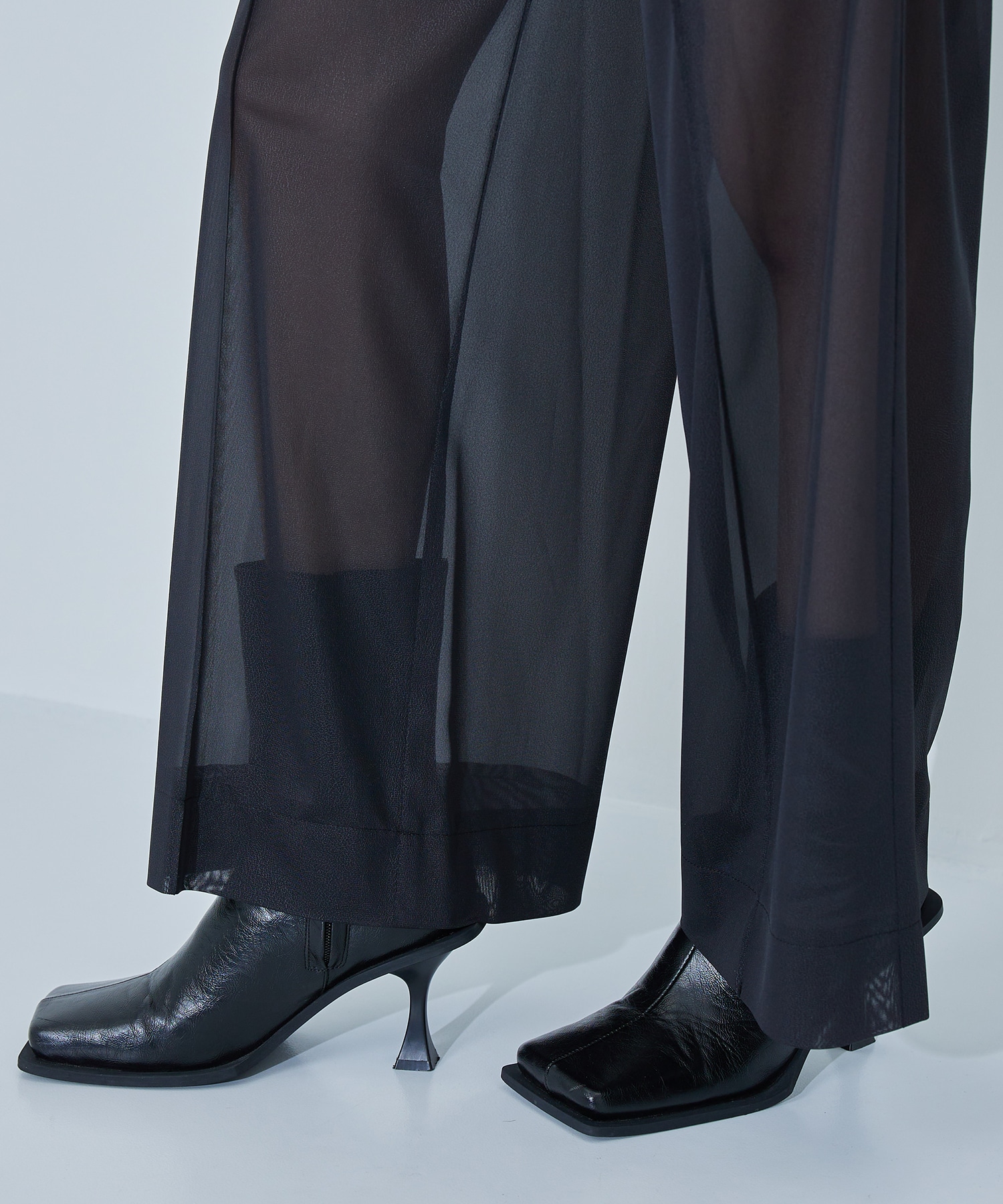 Leather Like Sheer Pants STUDIOUS