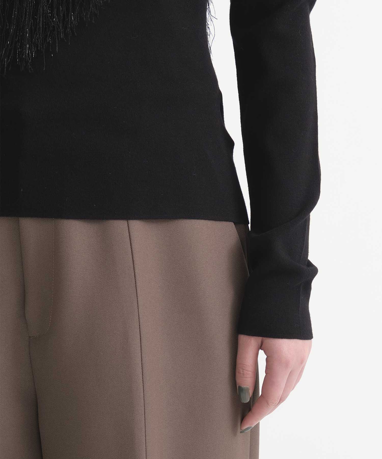 Fringe Detail Knit Top STUDIOUS