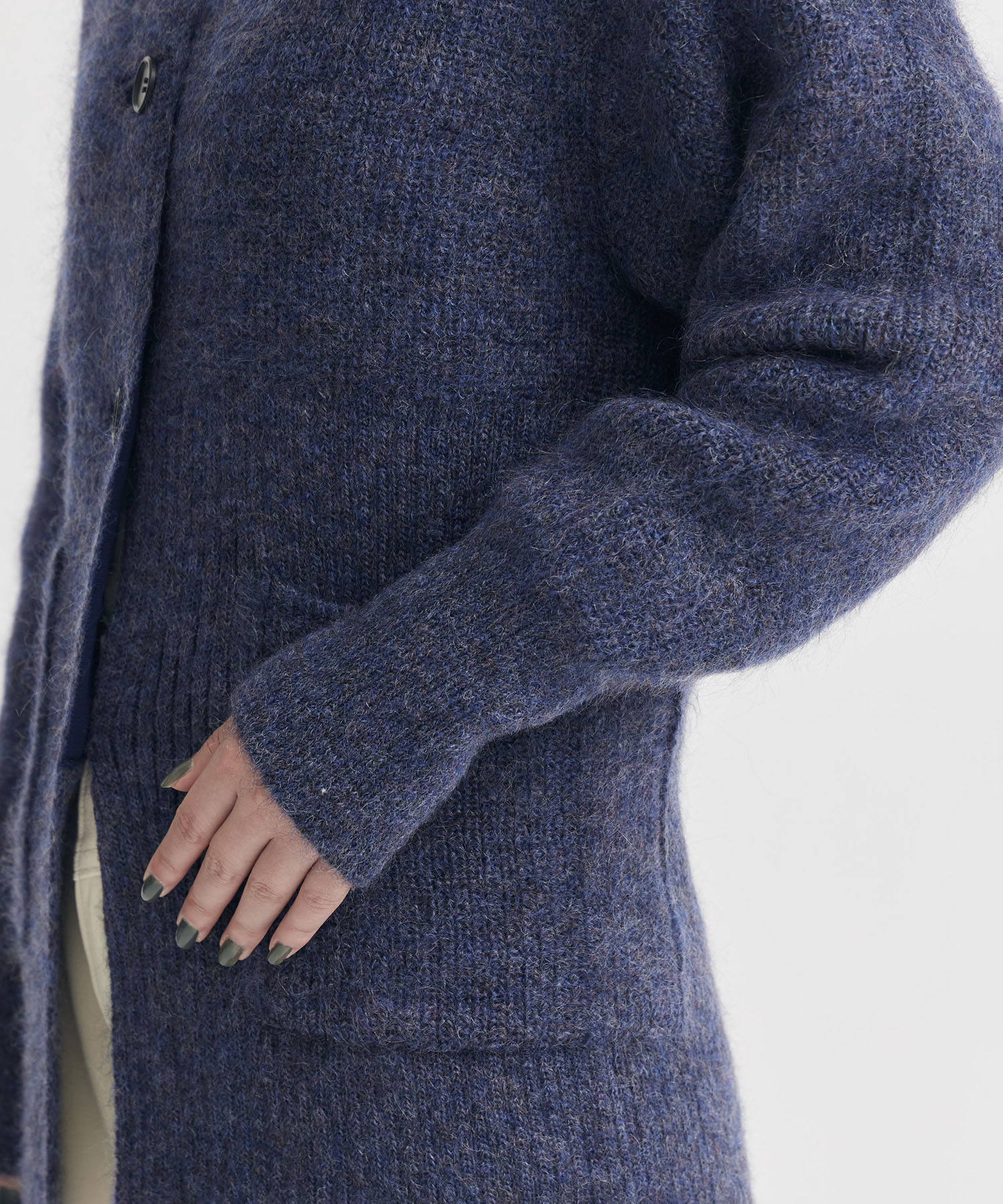 別注GRADIATION MOHAIR CARDIGAN WRAPINKNOT