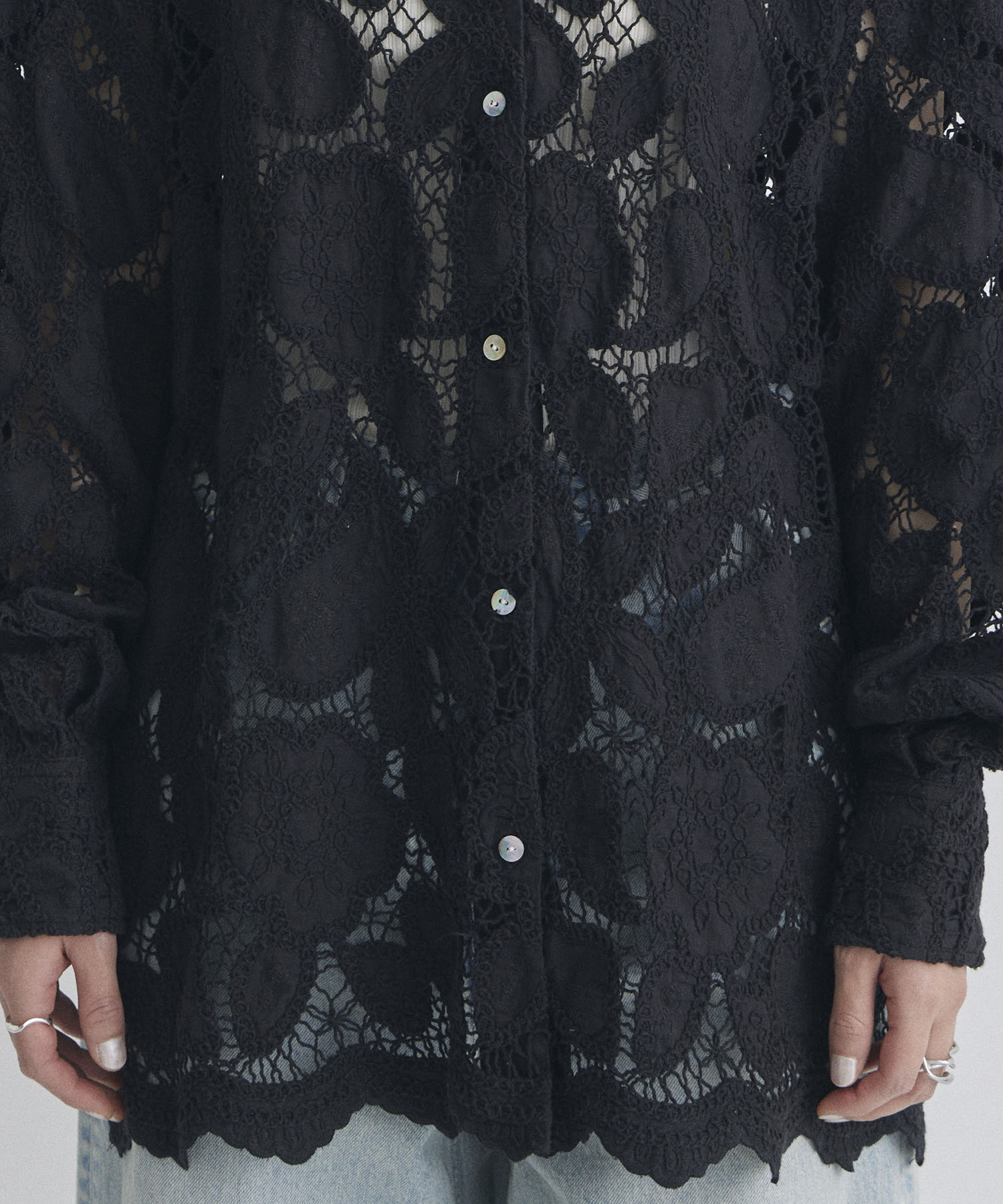 VINTAGE LIKE CODE LACE SHIRT AMERI