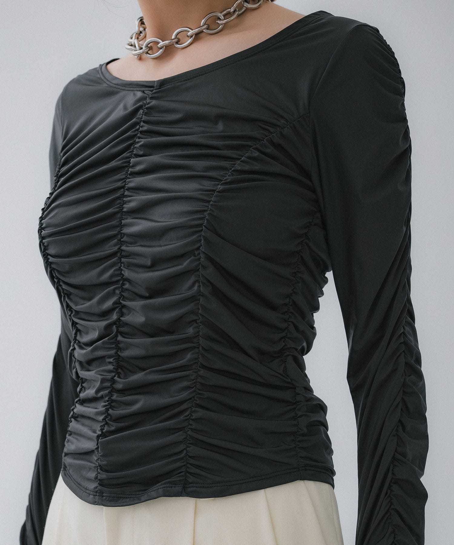 Gathered Skin Top STUDIOUS