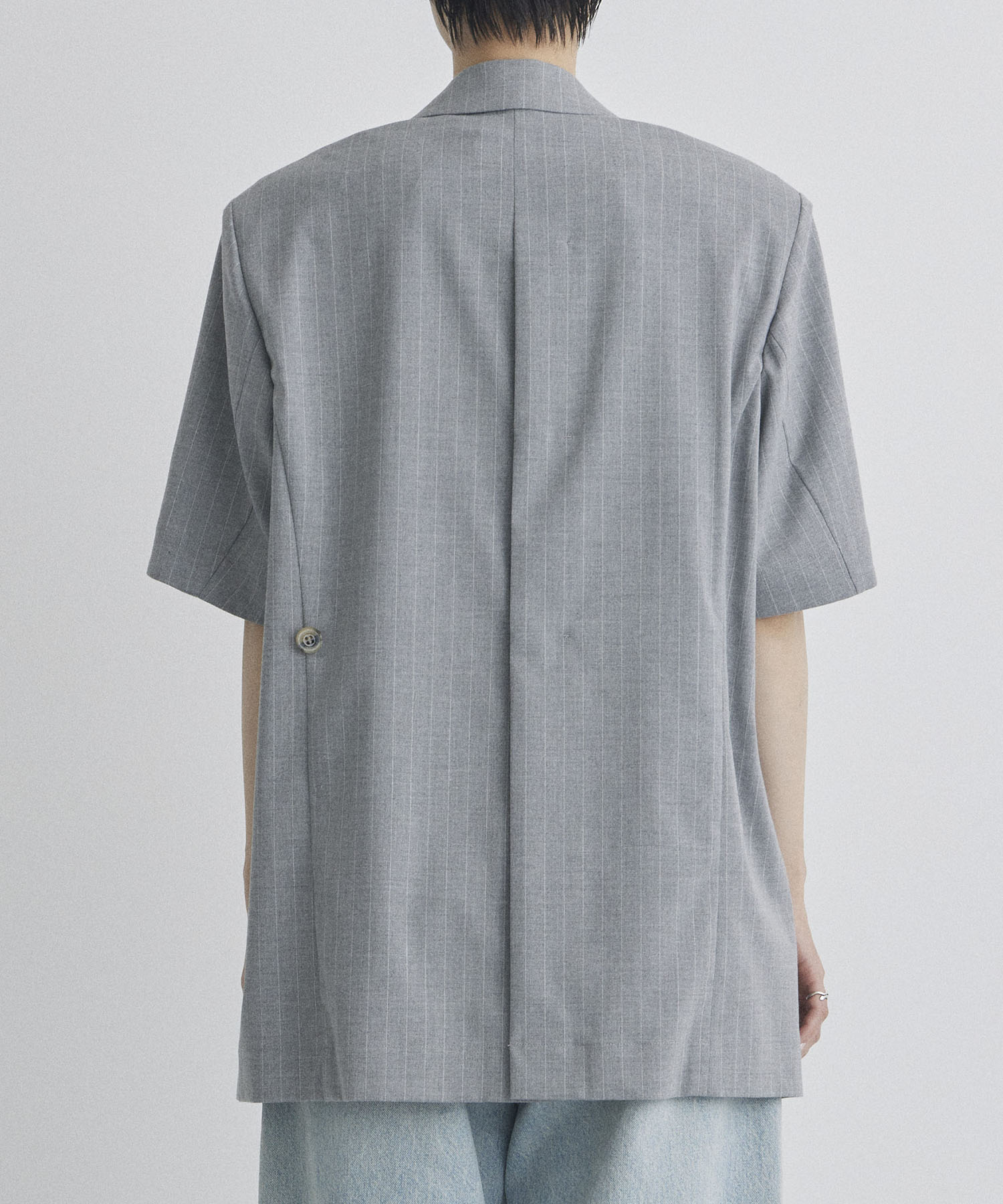 Pinstripe Half Sleeve Jacket STUDIOUS