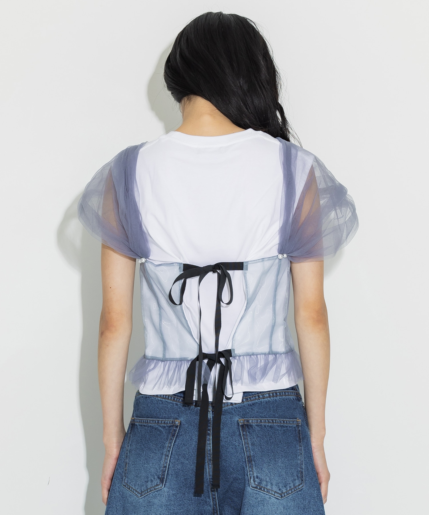 別注Tulle Corsert T-shirt VIVIANO
