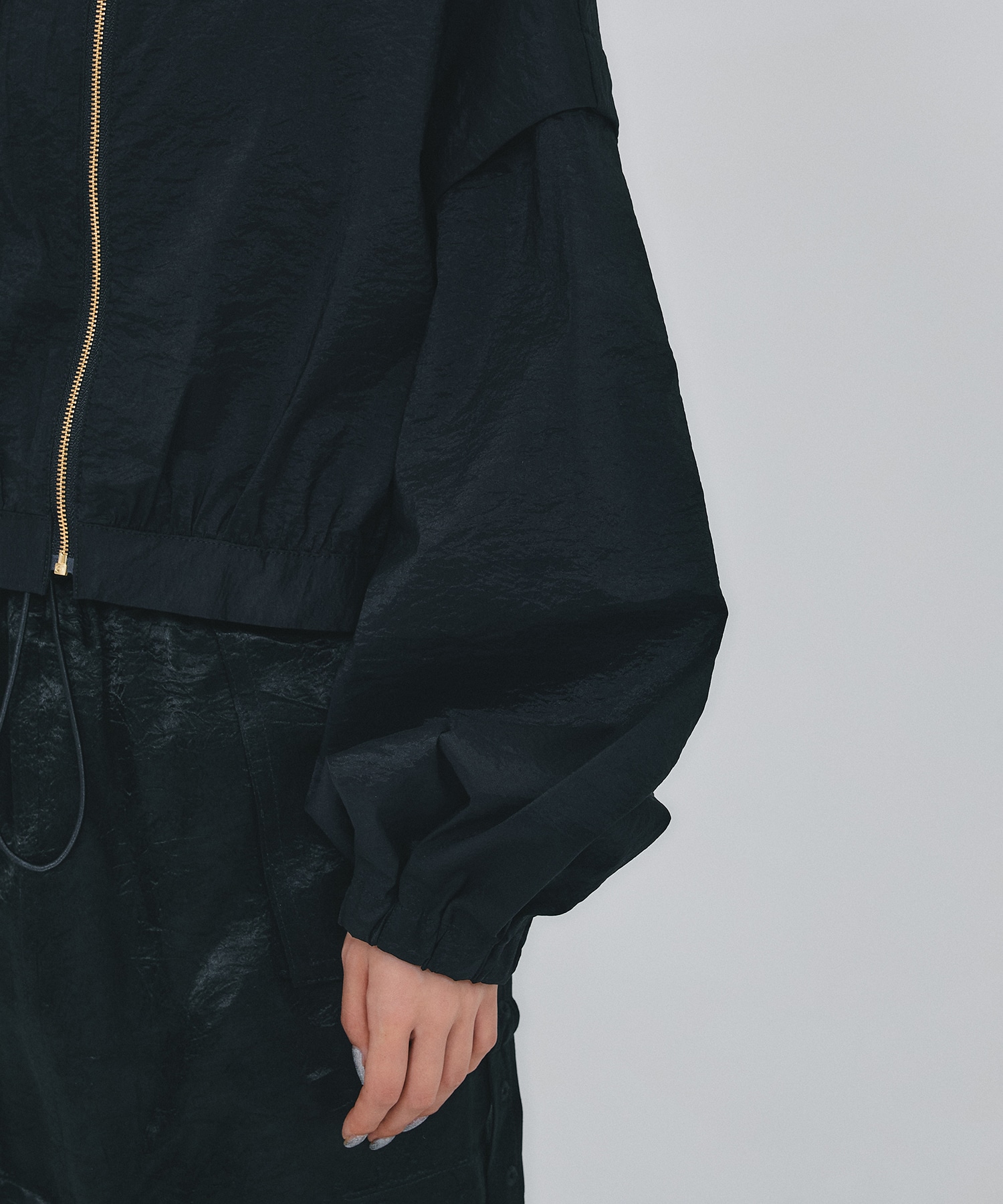 別注2WAY see-through cropped blouson THINGS THAT MATTER