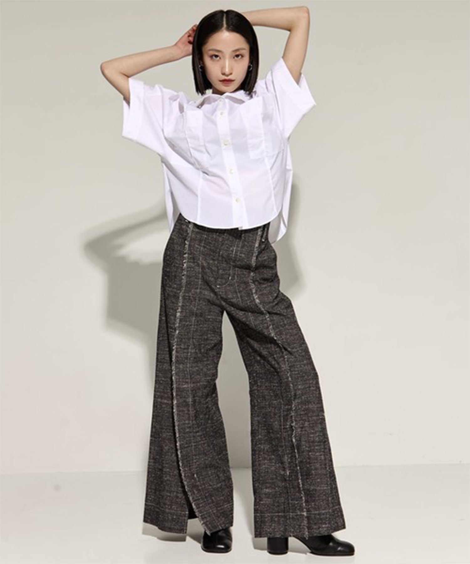 2way Collar Cotton Shirt STUDIOUS