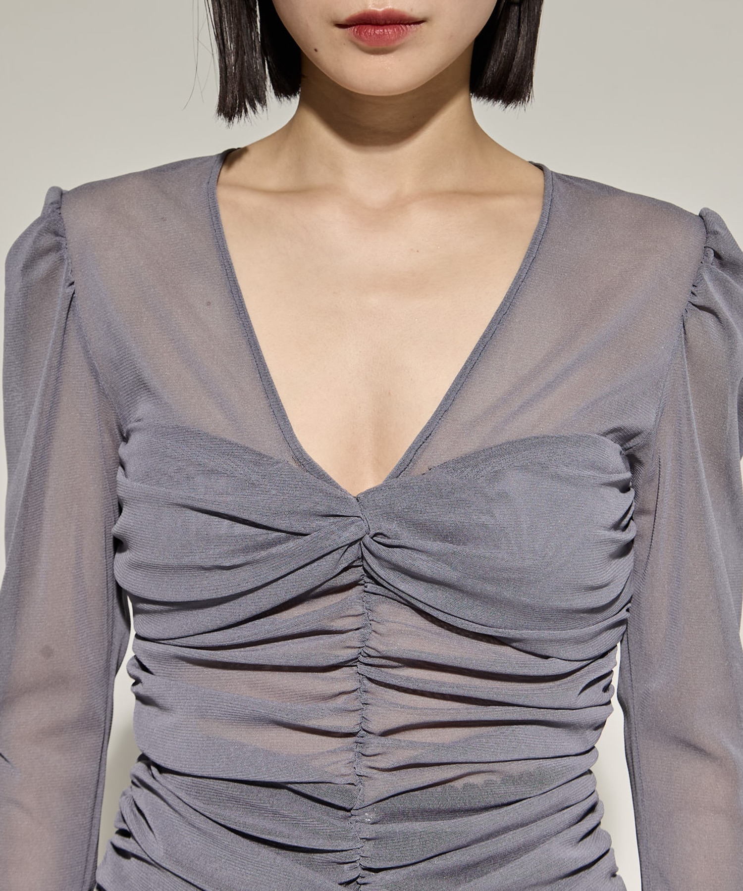 別注TULLE GATHERED TOP FETICO