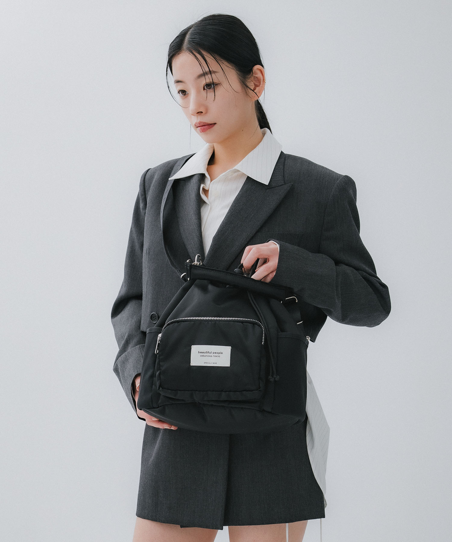 別注ナイロン巾着バッグ beautiful people