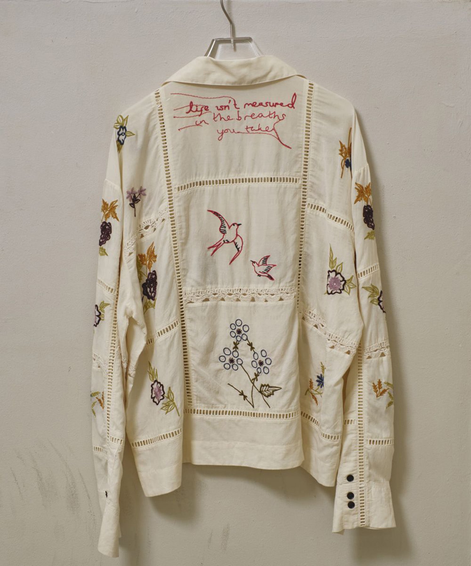 Embroidery Patchwork Shirts TODAYFUL