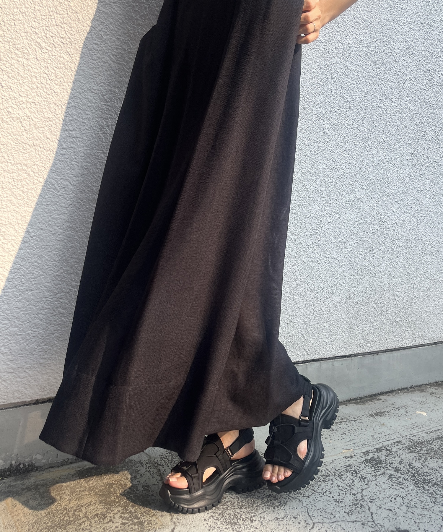 V Neck Sleeveless Mesh Dress STUDIOUS