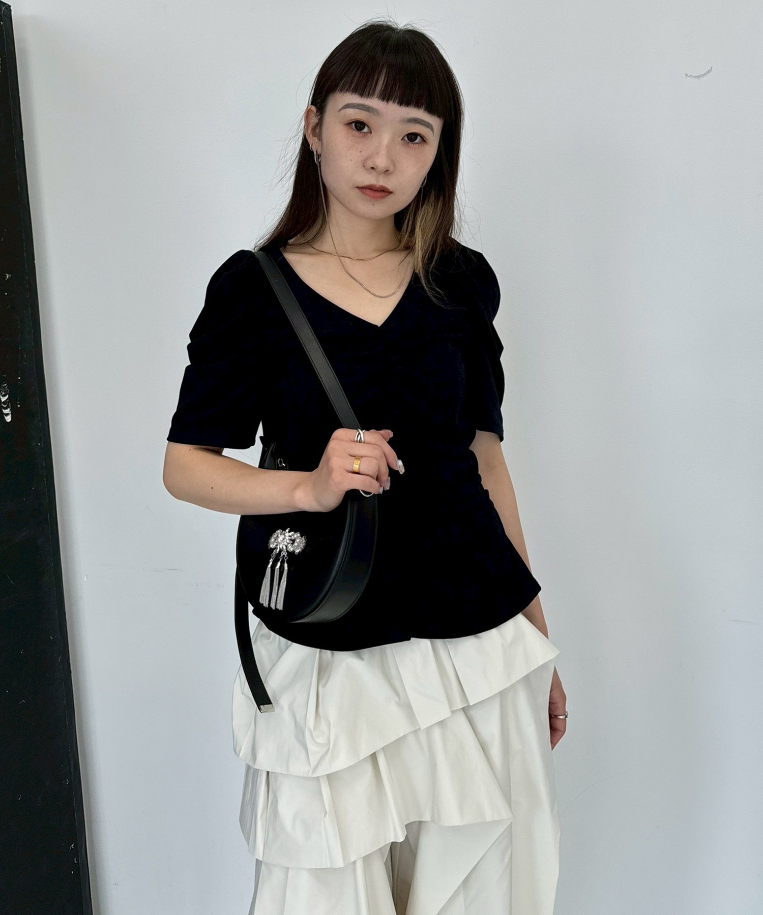 別注VELOUR GATHERD TOP FETICO