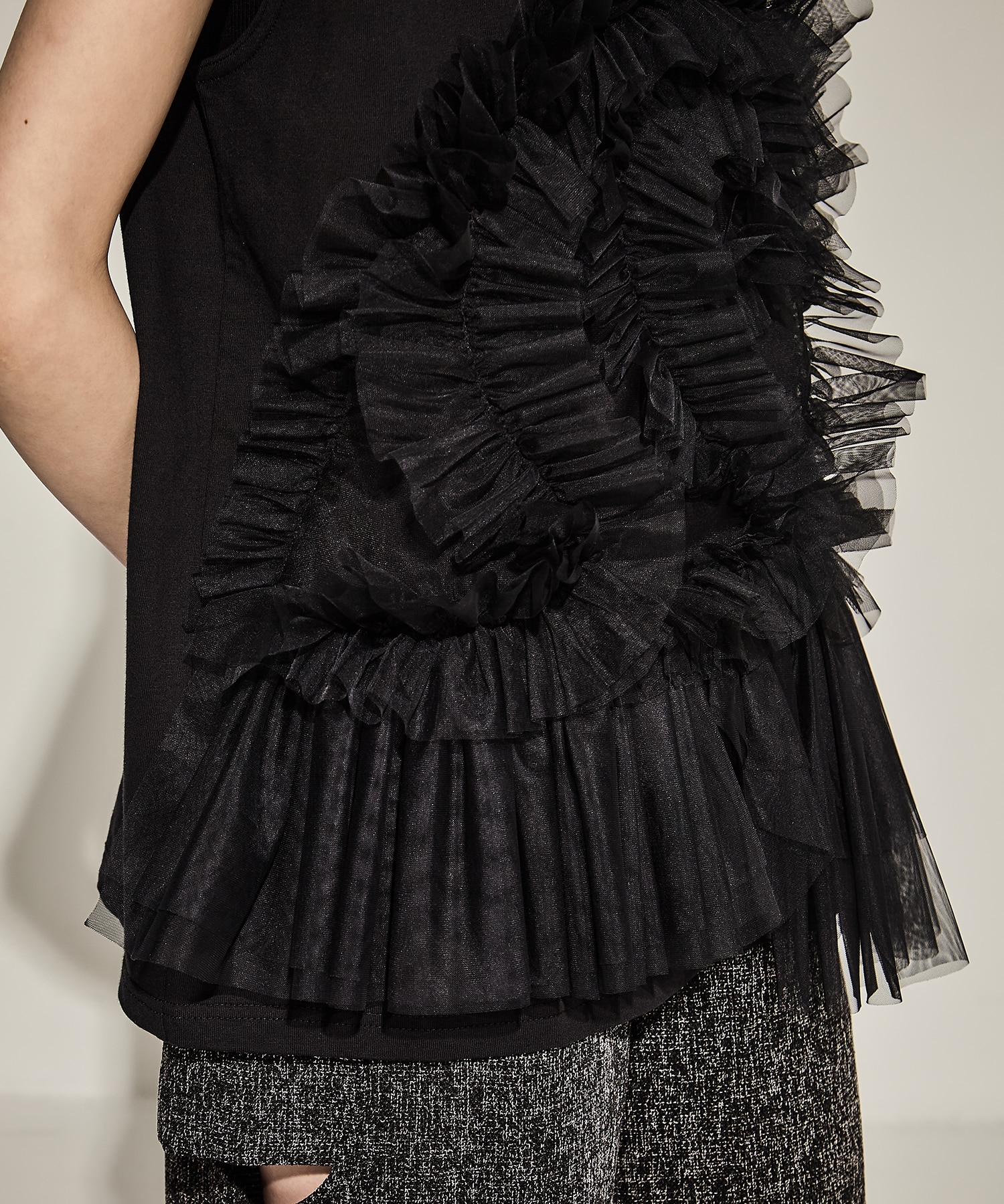 Tulle Sleeveless T-Shirt VIVIANO