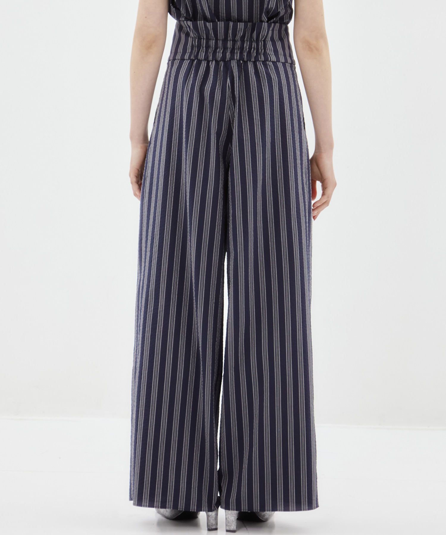 Seersucker Flare Pants STUDIOUS
