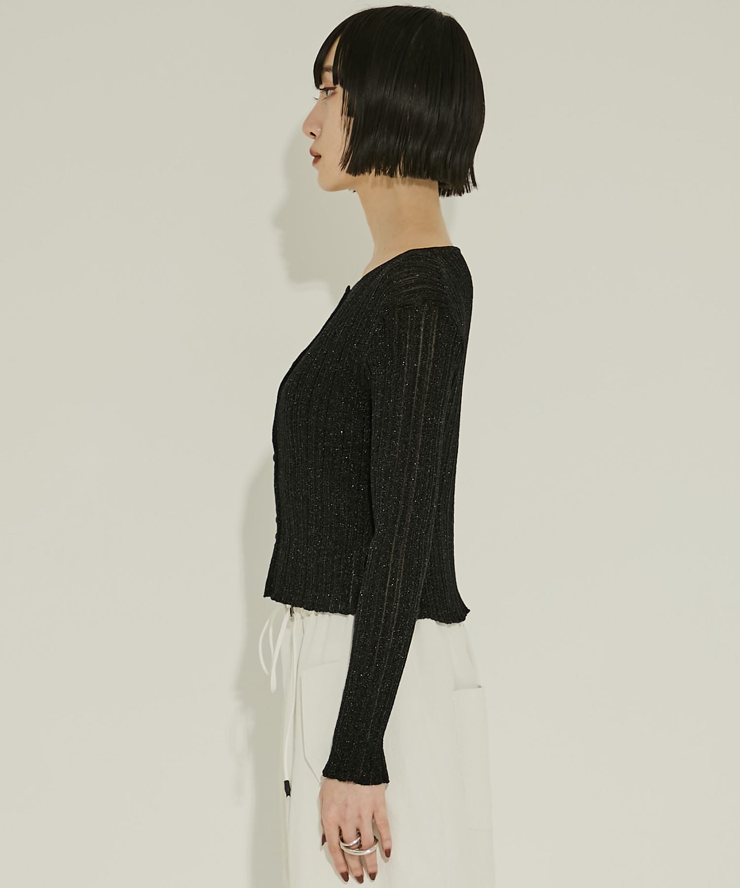 SHEER RANDOM LIB KNIT STUDIOUS