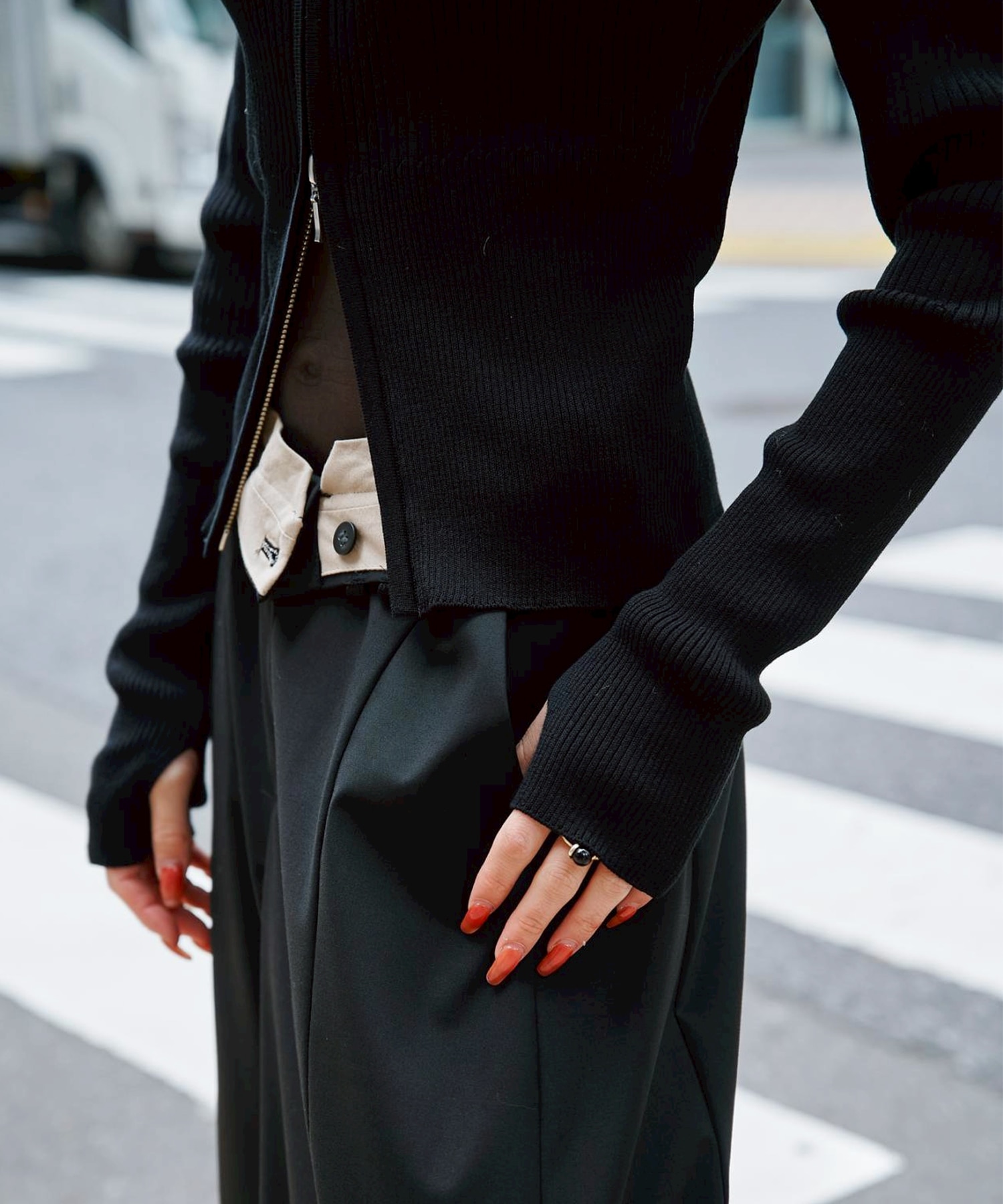 ZIP UP POLO KNIT STUDIOUS