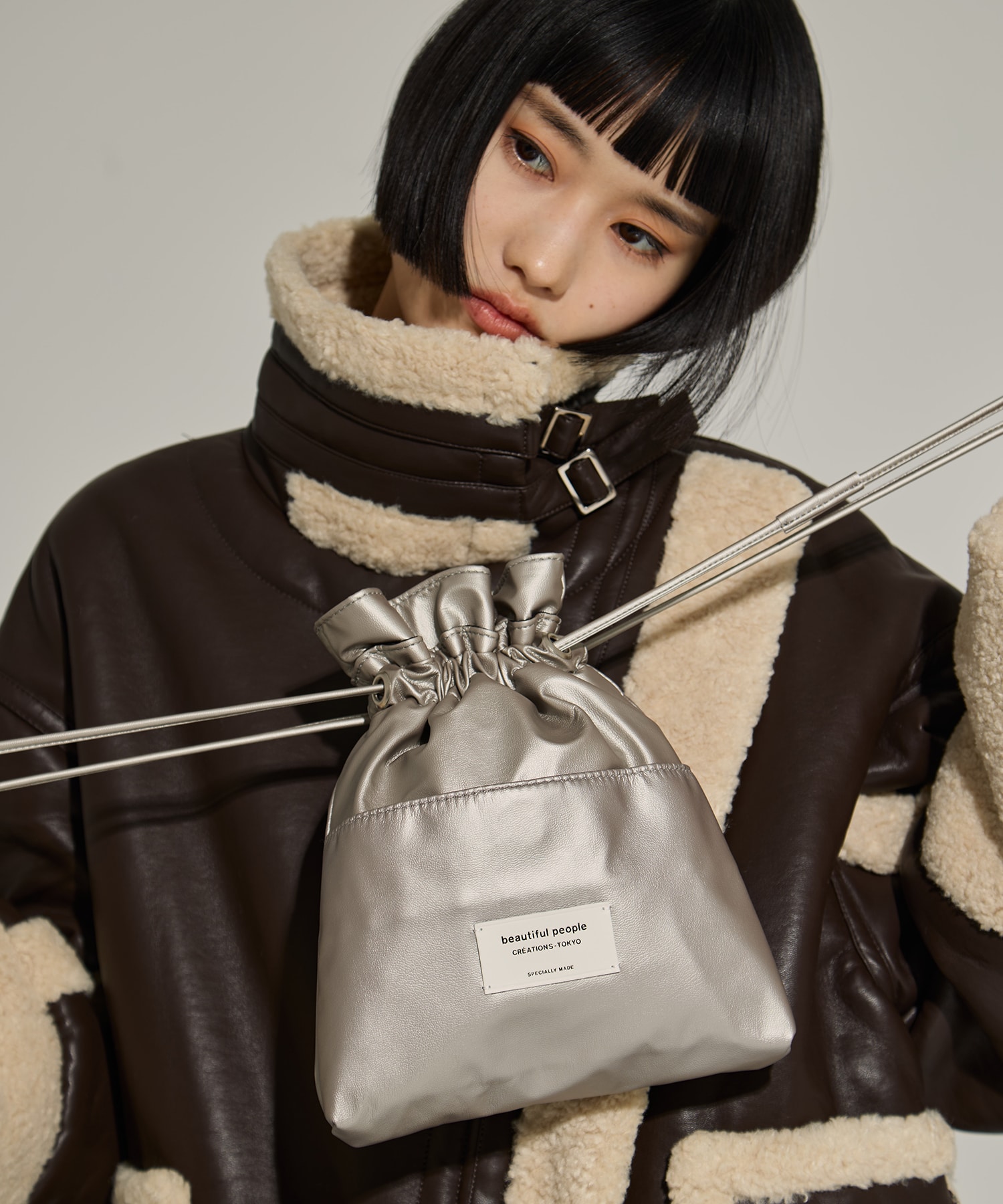 別注2wayショルダー巾着バッグ beautiful people