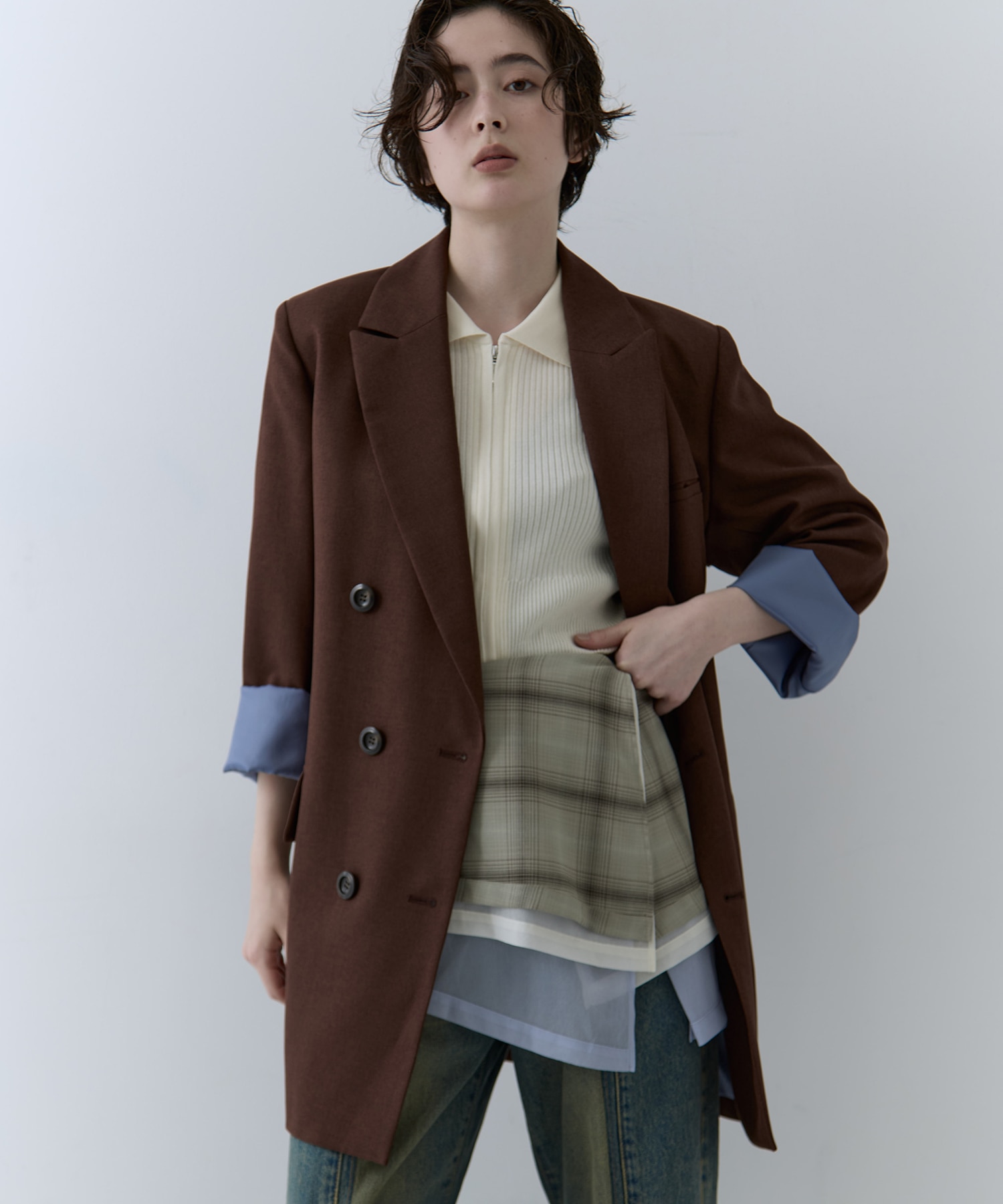 3way Camisole & Cashmere Long T STUDIOUS