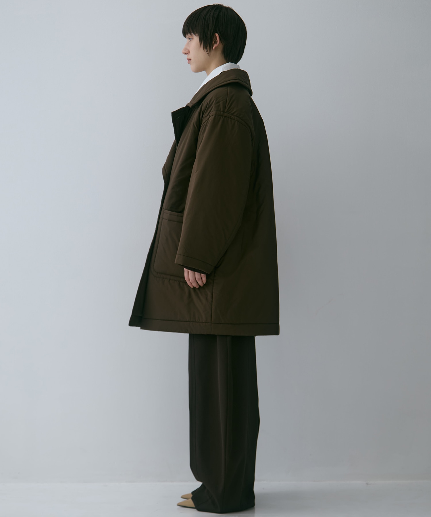PADDED BUTTON COAT STUDIOUS