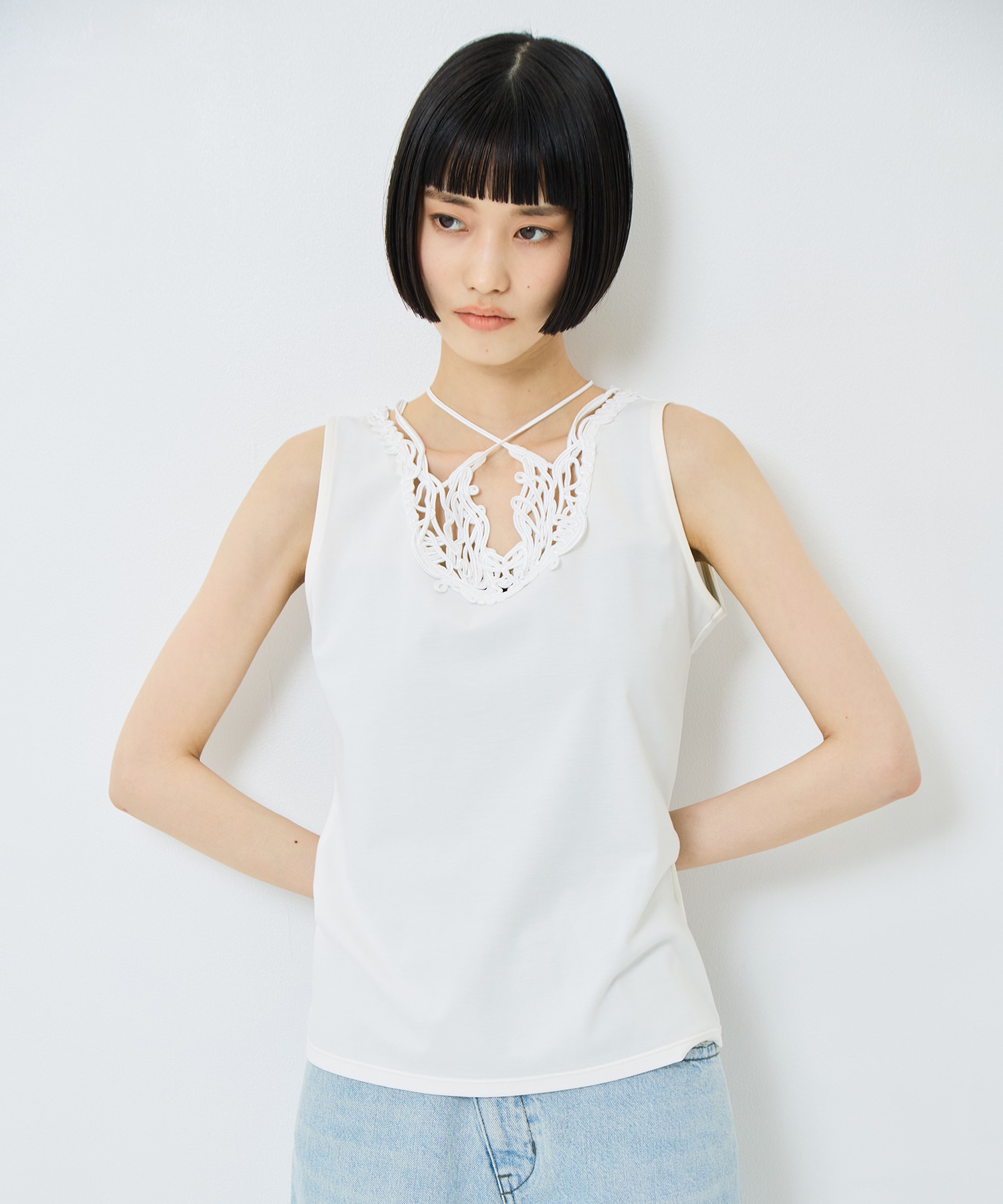 別注embroiddered tops MURRAL
