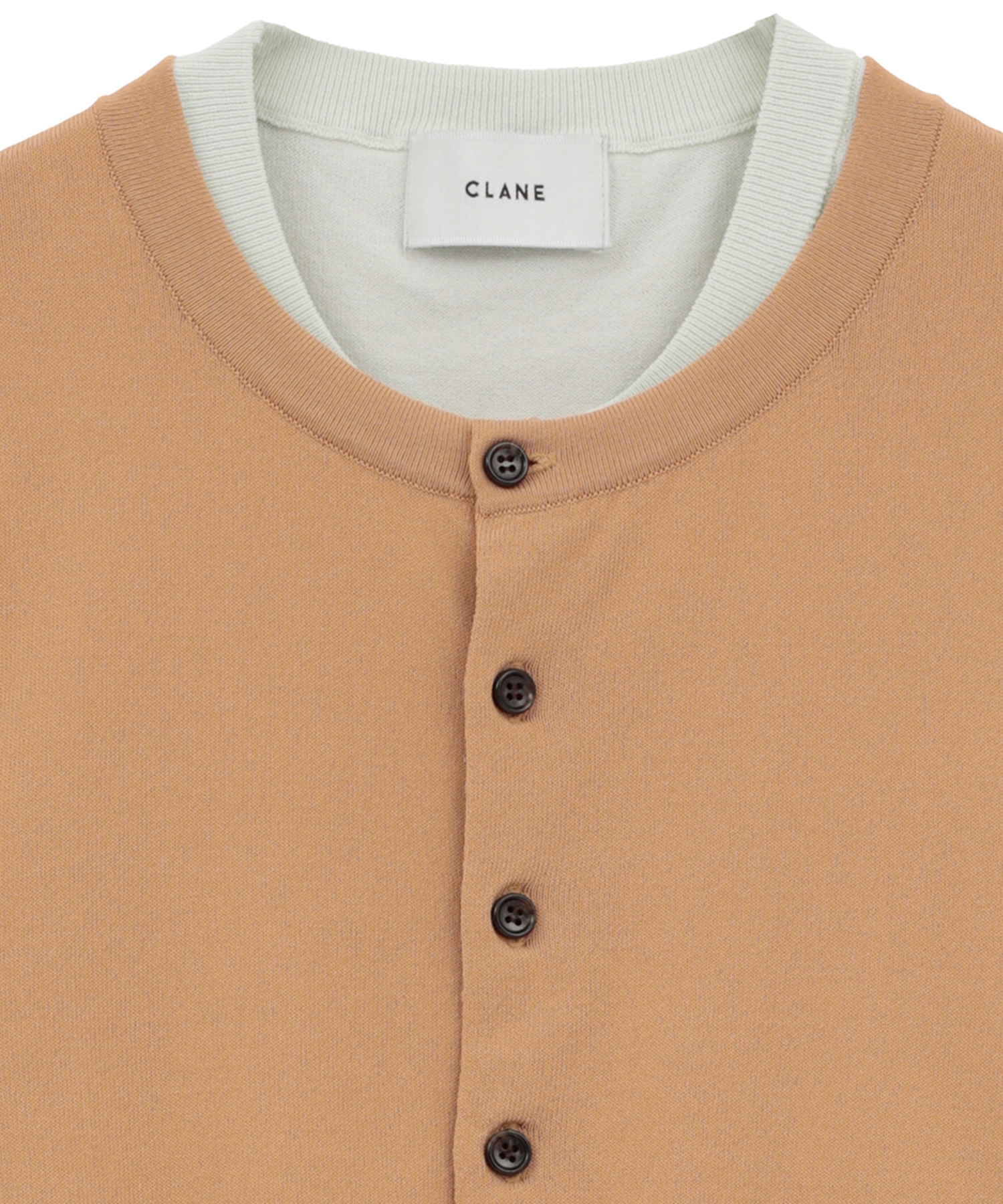 W LAYERED KNIT CARDIGAN CLANE