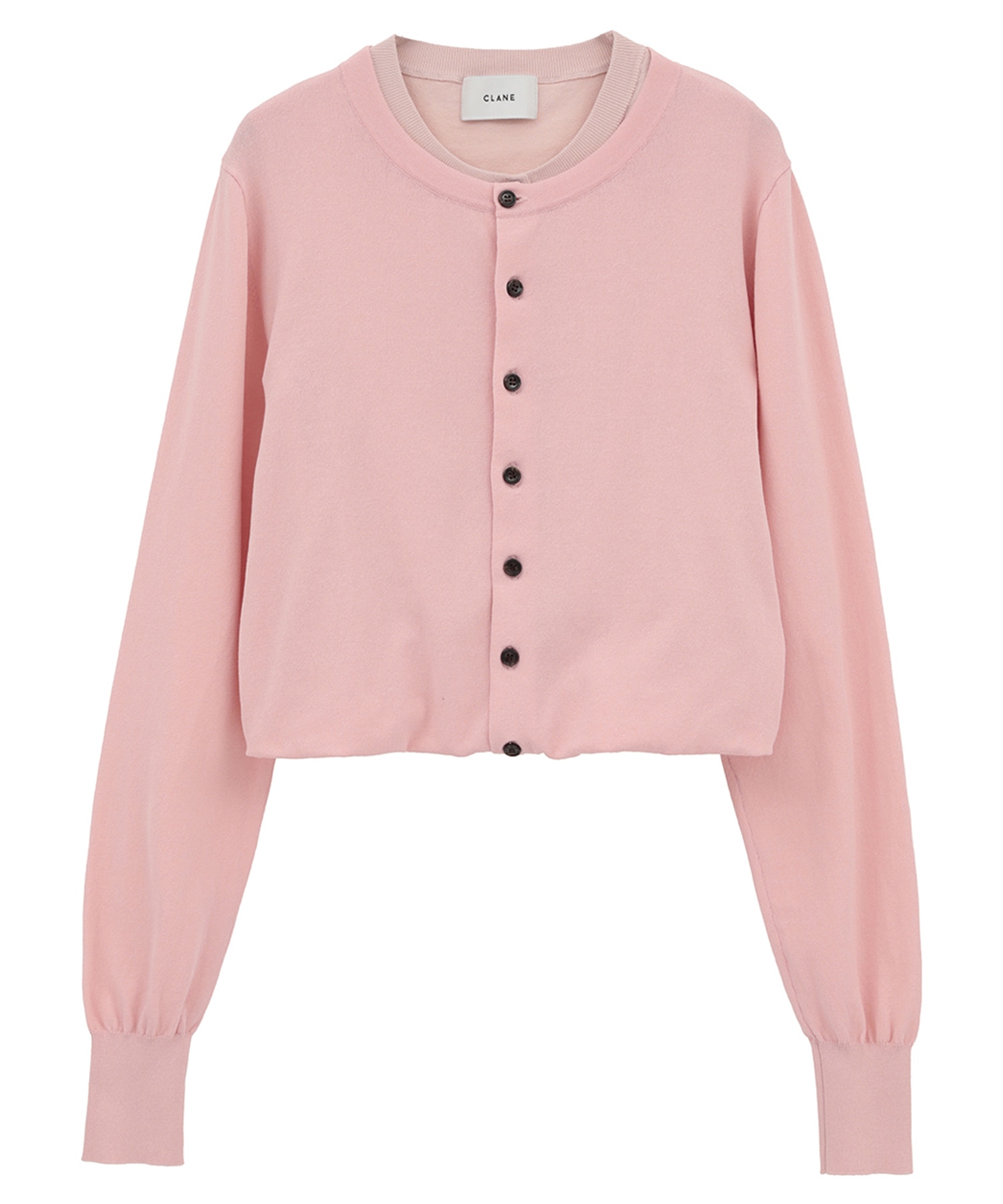 W LAYERED KNIT CARDIGAN CLANE
