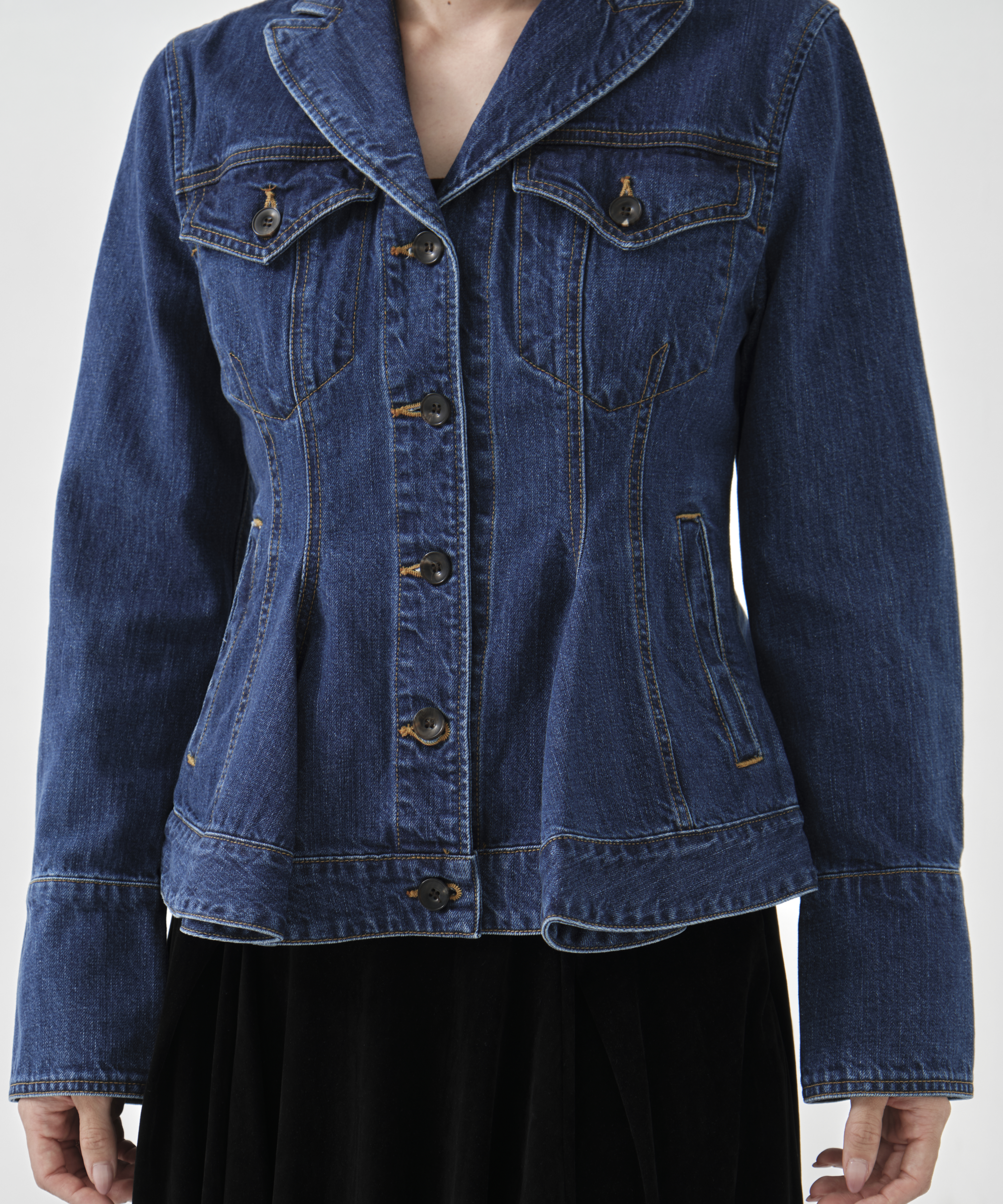 ORGANIC COTTON TAILORED DENIM JACKET FETICO