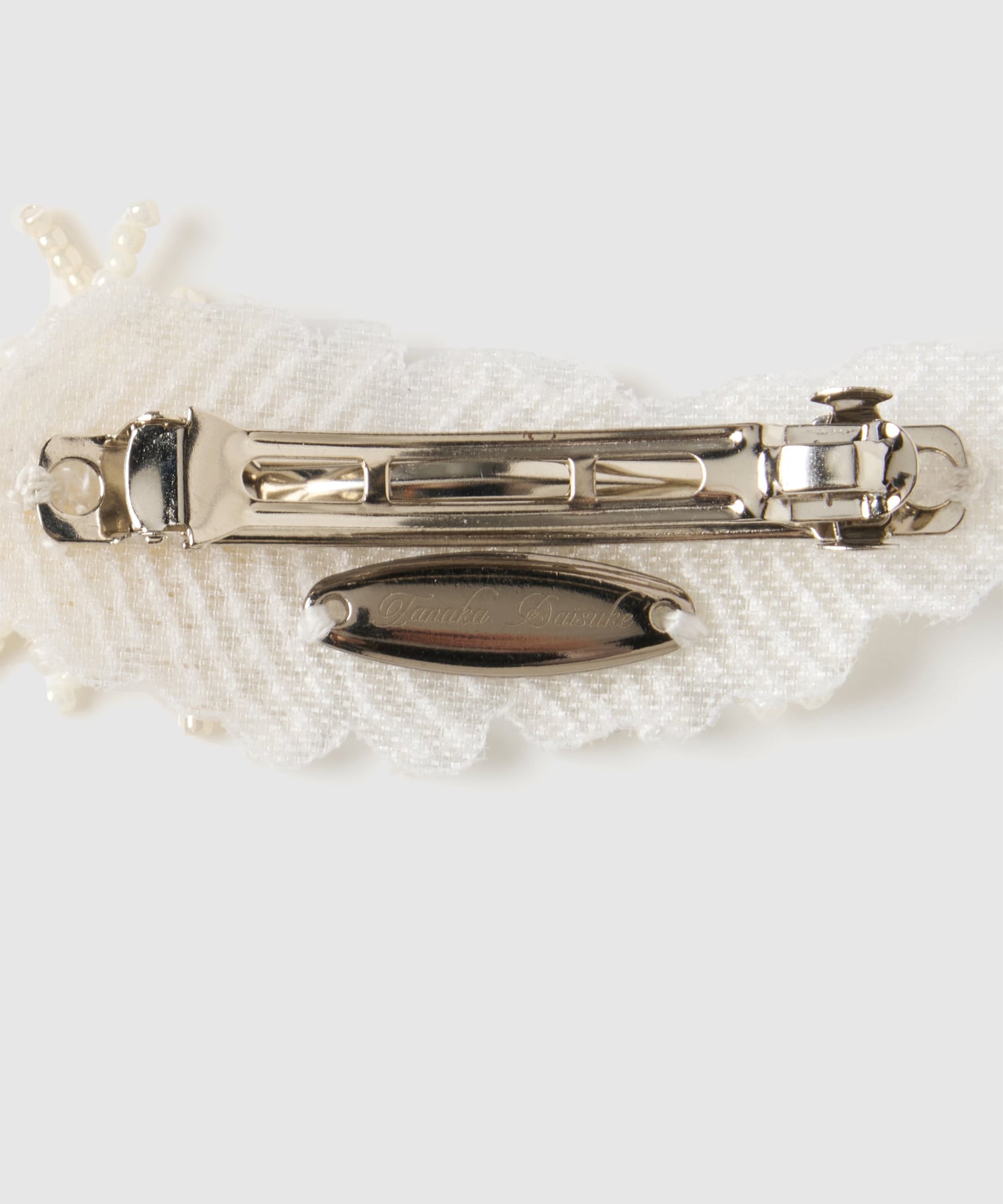 feather beads barrette (right) tanakadaisuke