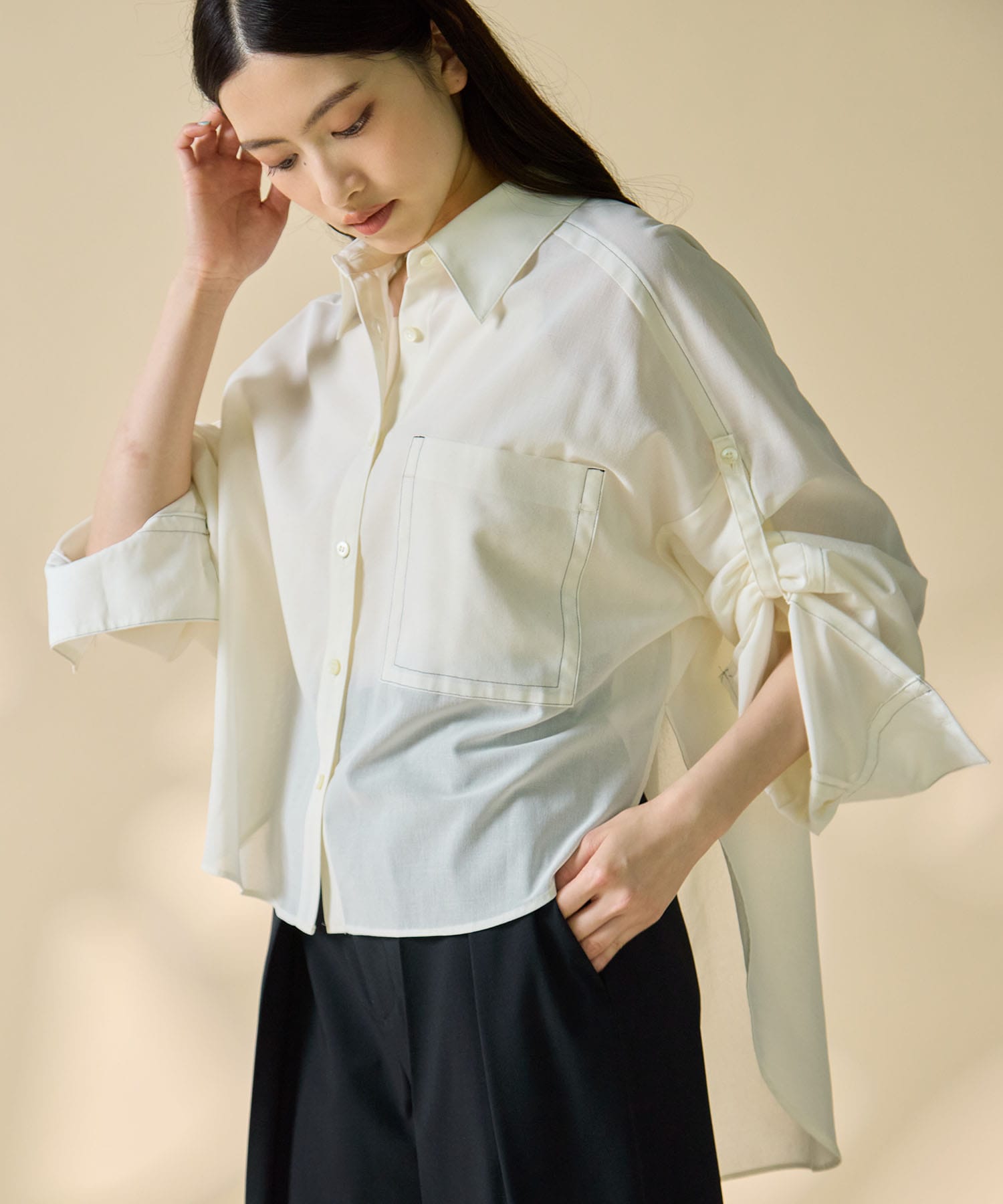 Matte Sheer Over Shirt STUDIOUS